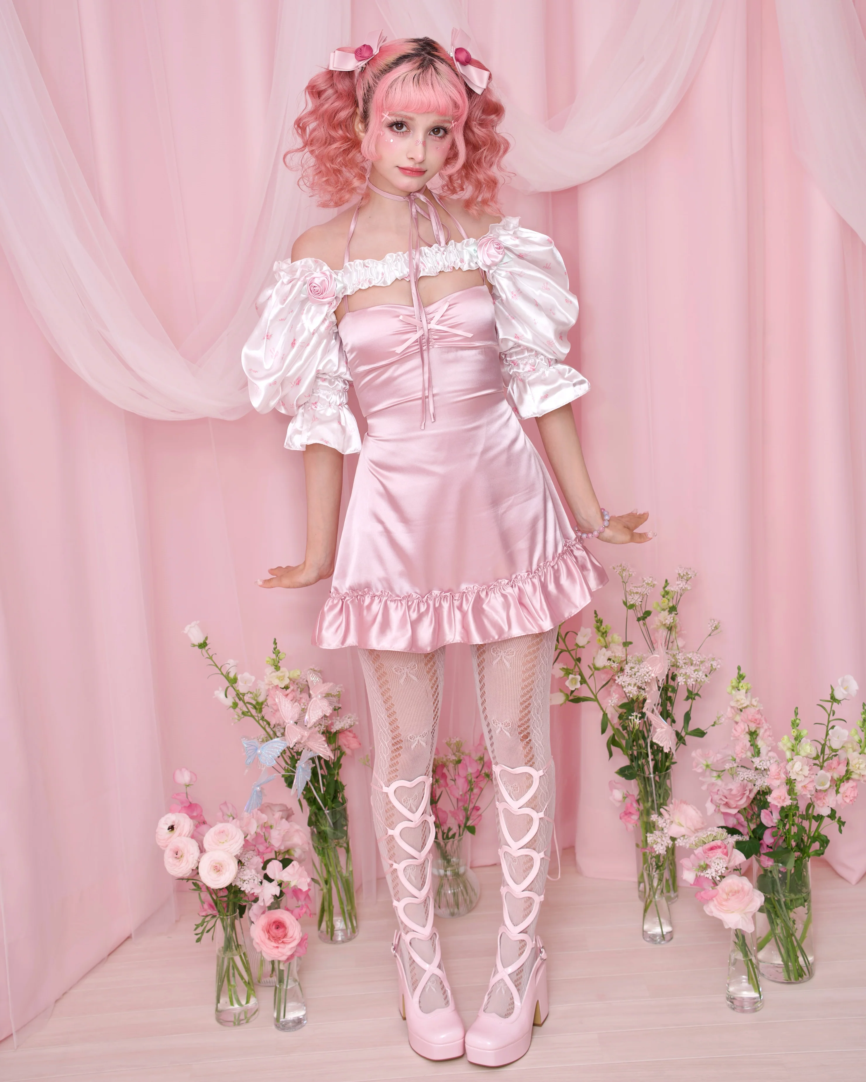 Adore You Satin Slip Dress - Pink // PREORDER