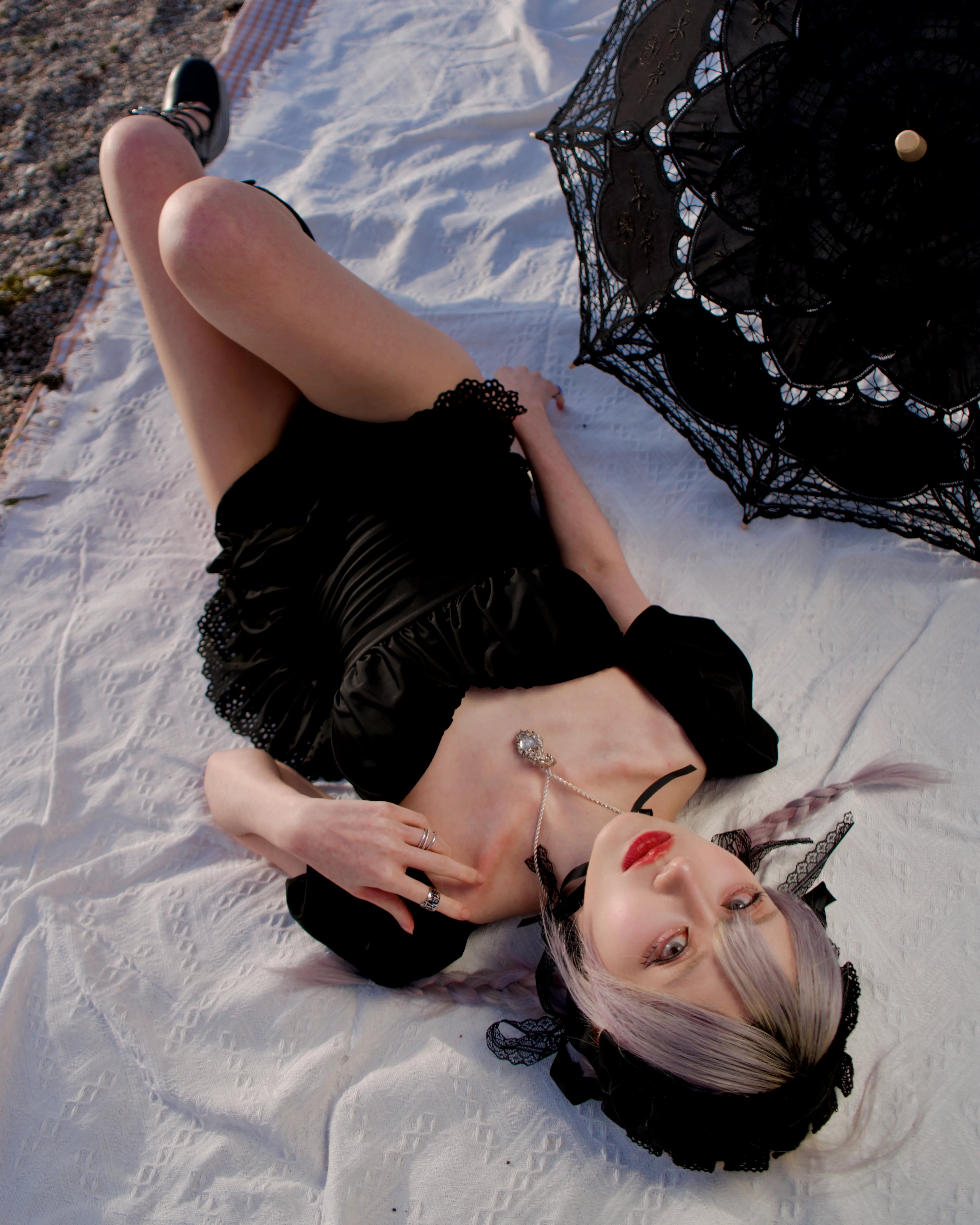 Midnight Lace One-Piece Swimsuit - Image 5