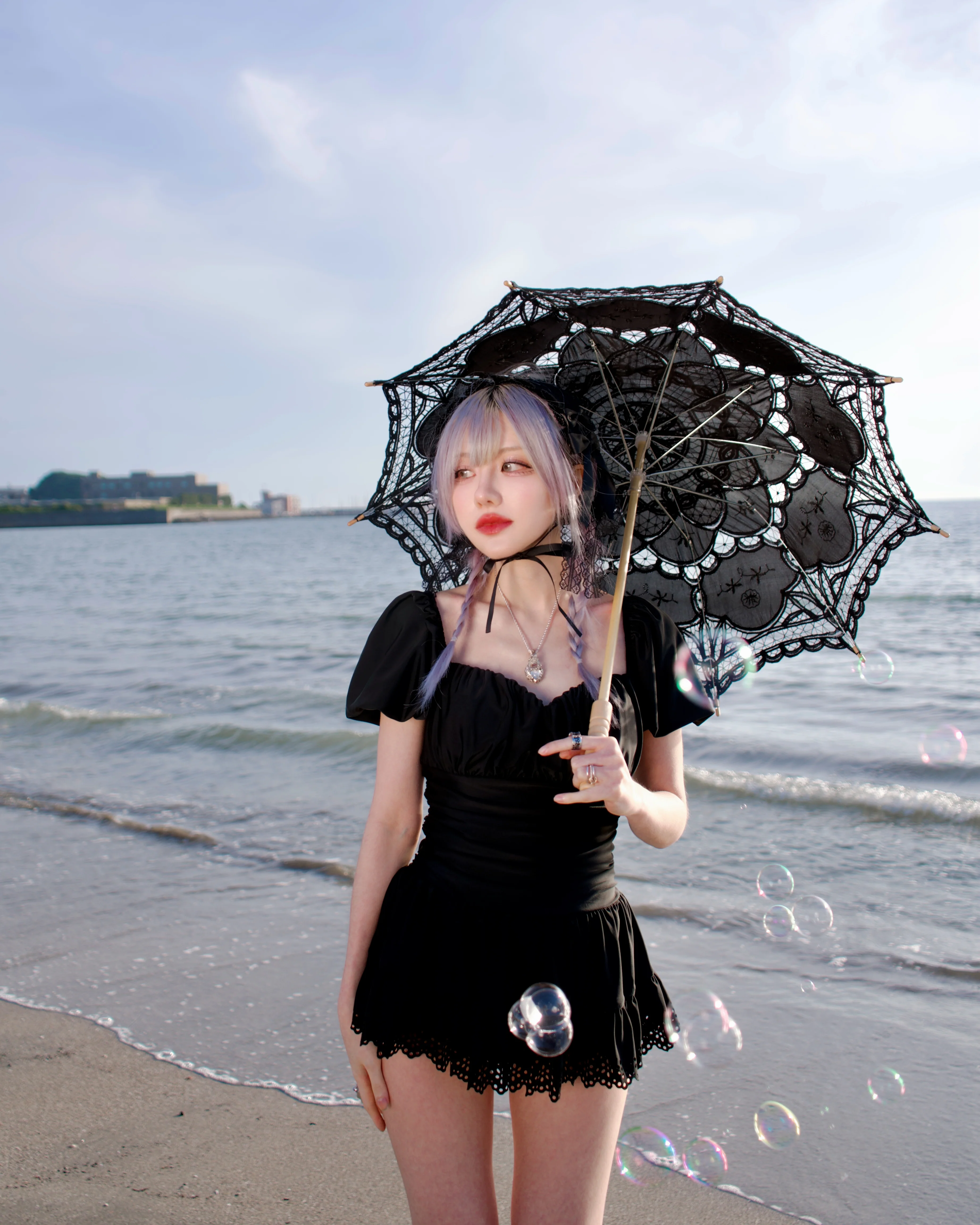 Midnight Lace One-Piece Swimsuit - Image 6