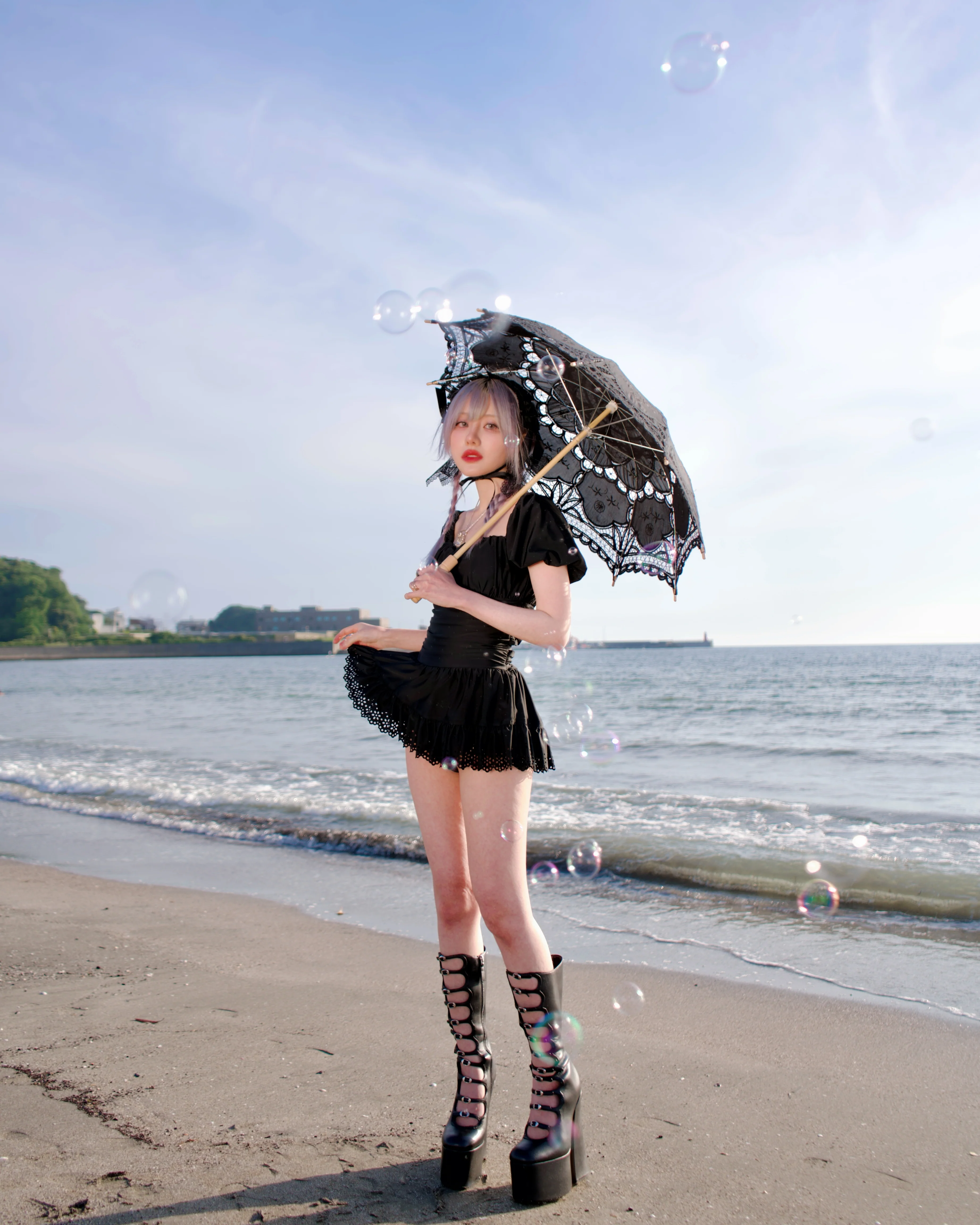 Midnight Lace One-Piece Swimsuit - Image 7