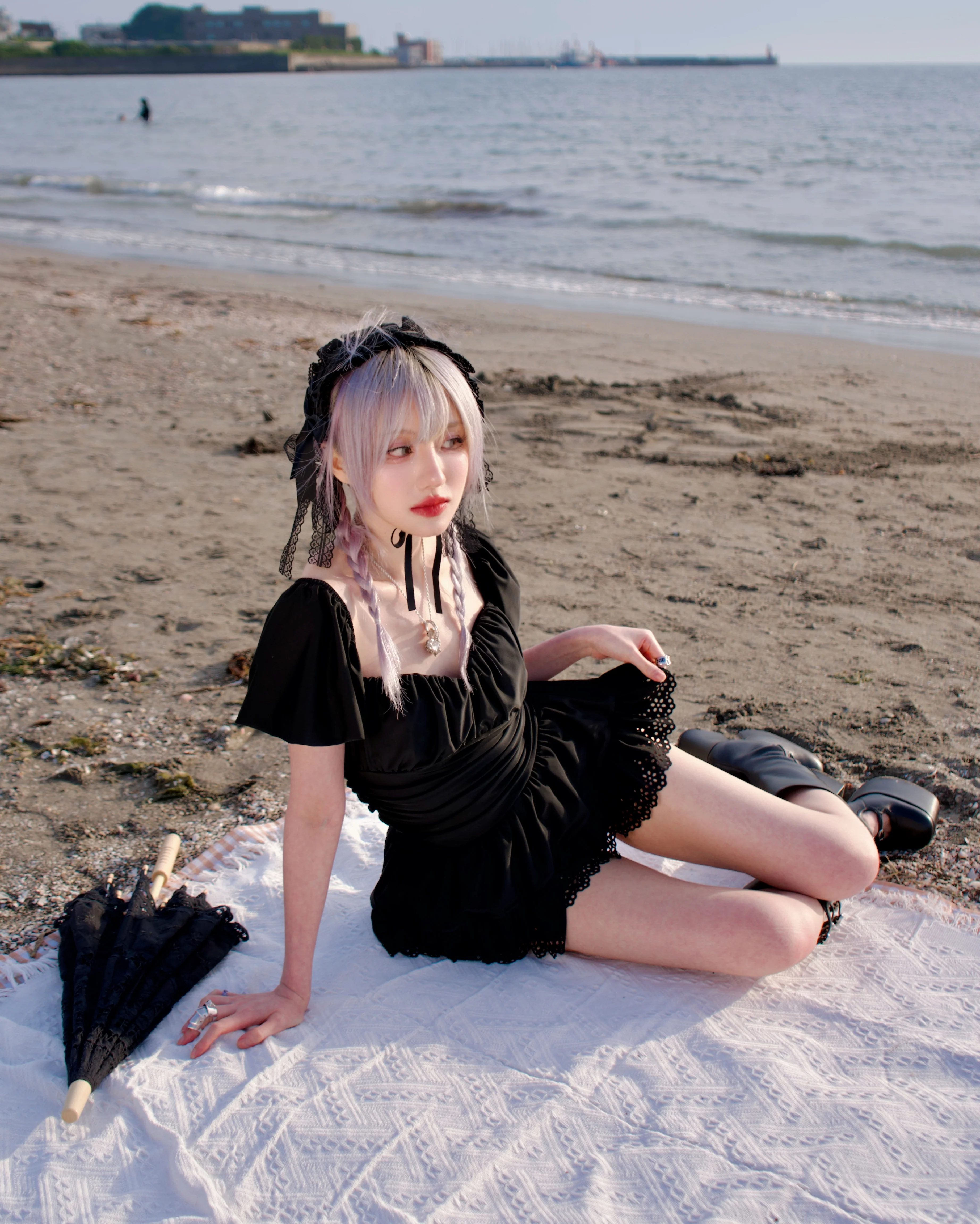 Midnight Lace One-Piece Swimsuit - Image 9