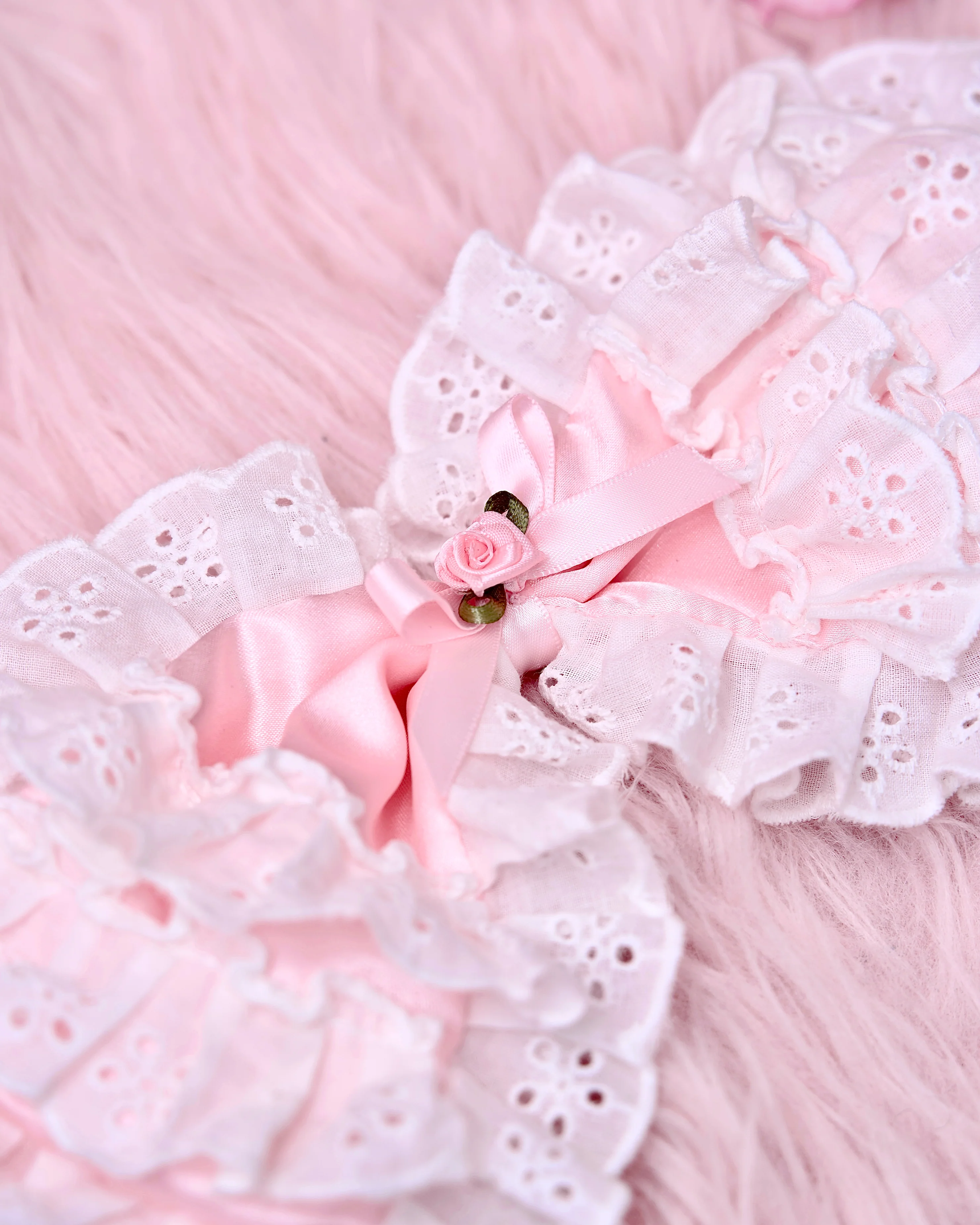 Blushing Petal Puff Headdress - Pink // PREORDER - Image 5