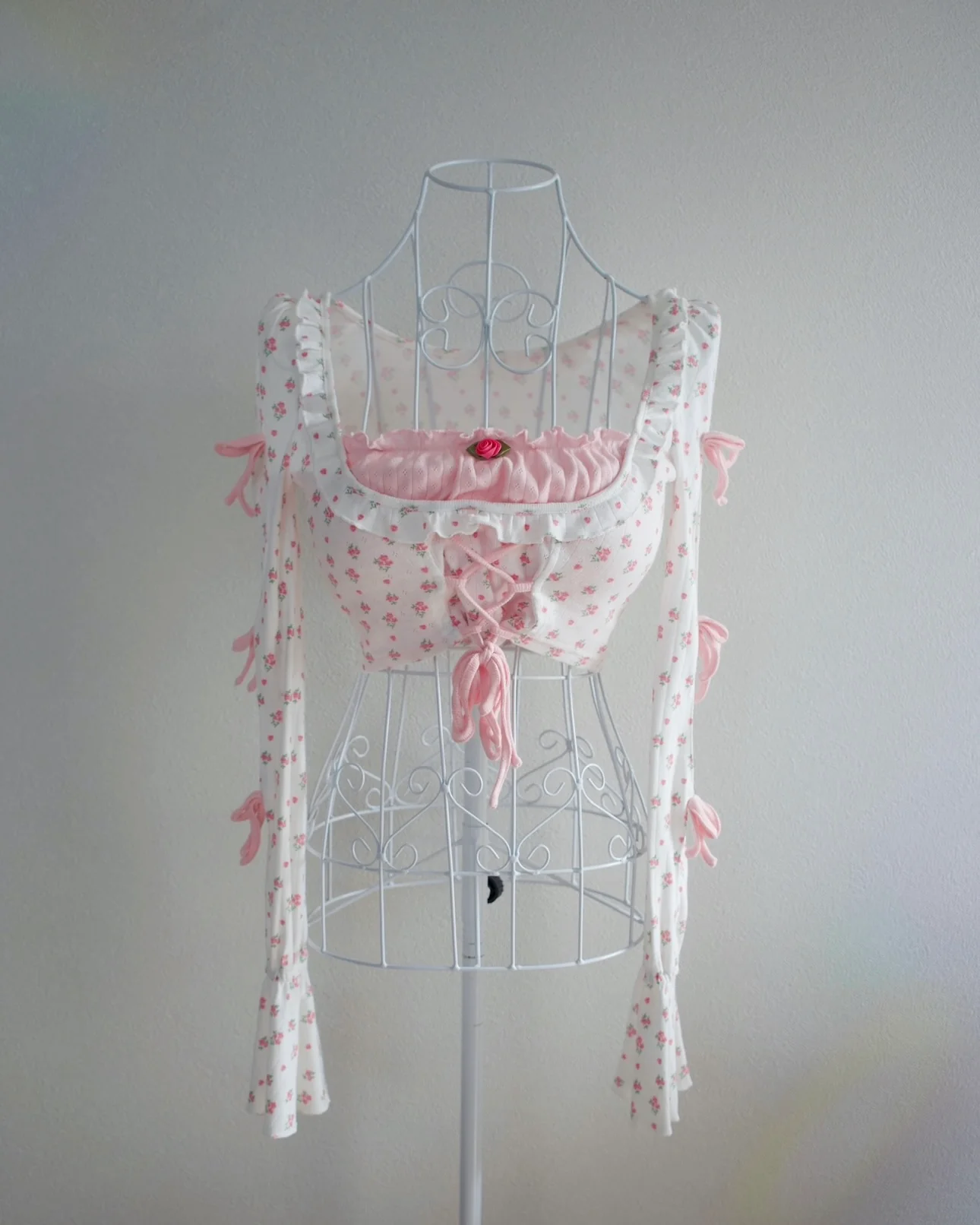 Blushing Rose Pointelle Set Top - Image 6