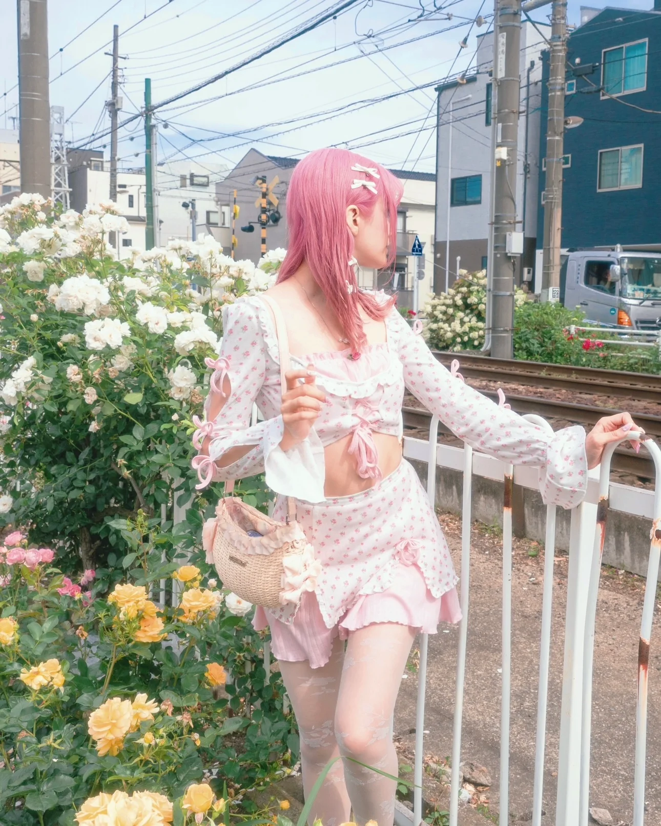 Blushing Rose Pointelle Set Skirt - Image 2