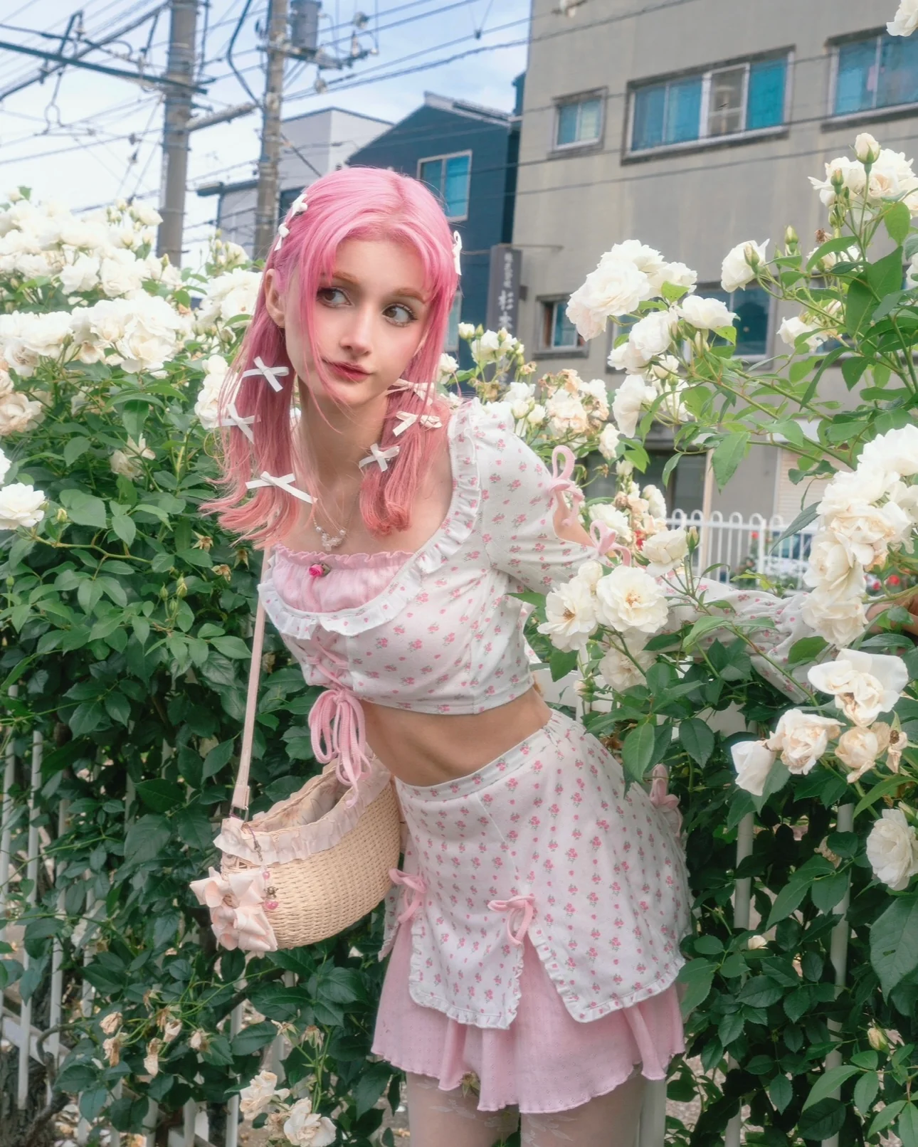 Blushing Rose Pointelle Set Skirt - Image 4