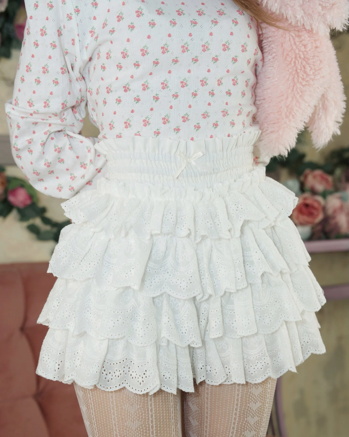 Cotton Lace Bloomers WHITE - Image 4