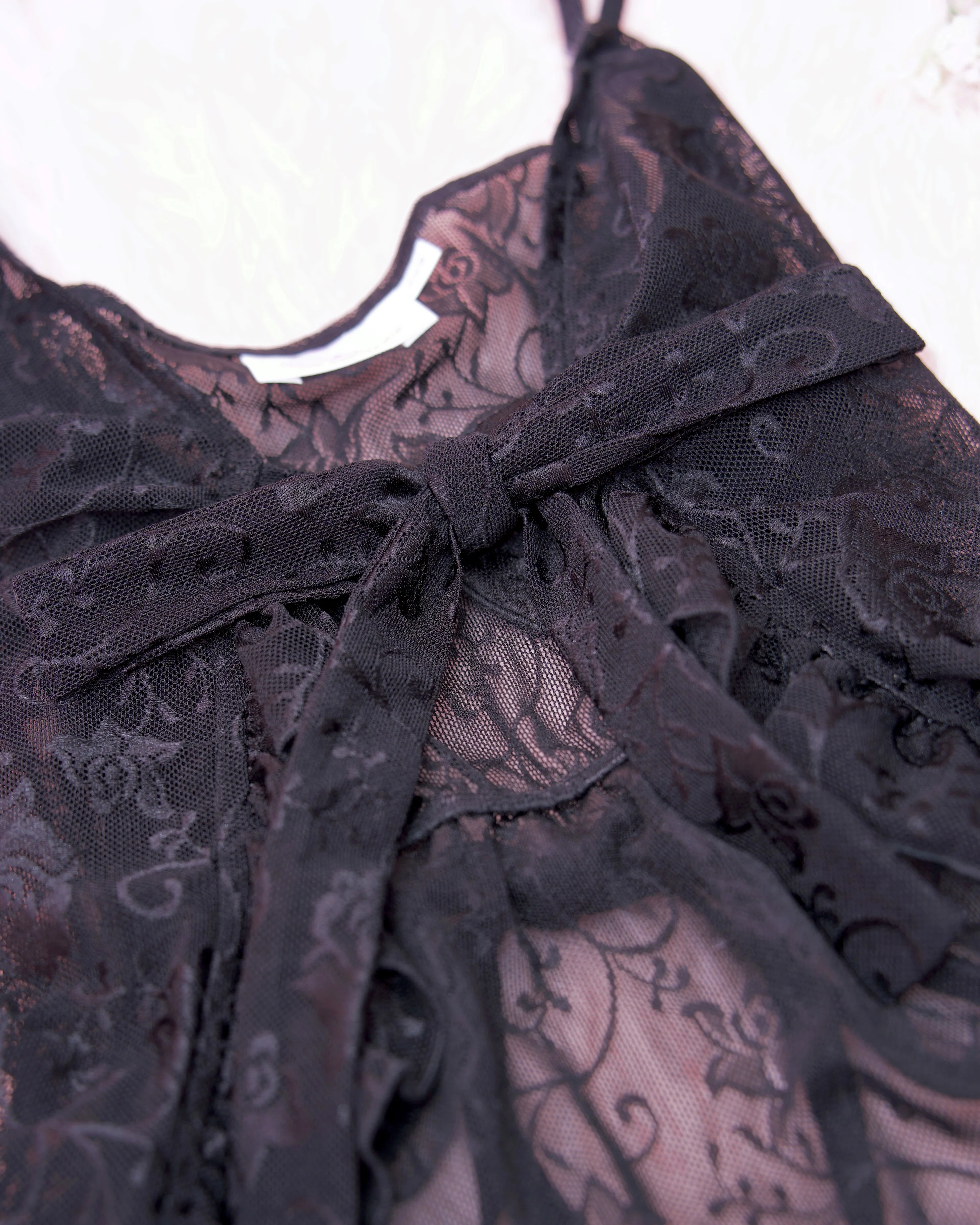 Dreamy Lace Layering Dress - Black // PREORDER - Image 7