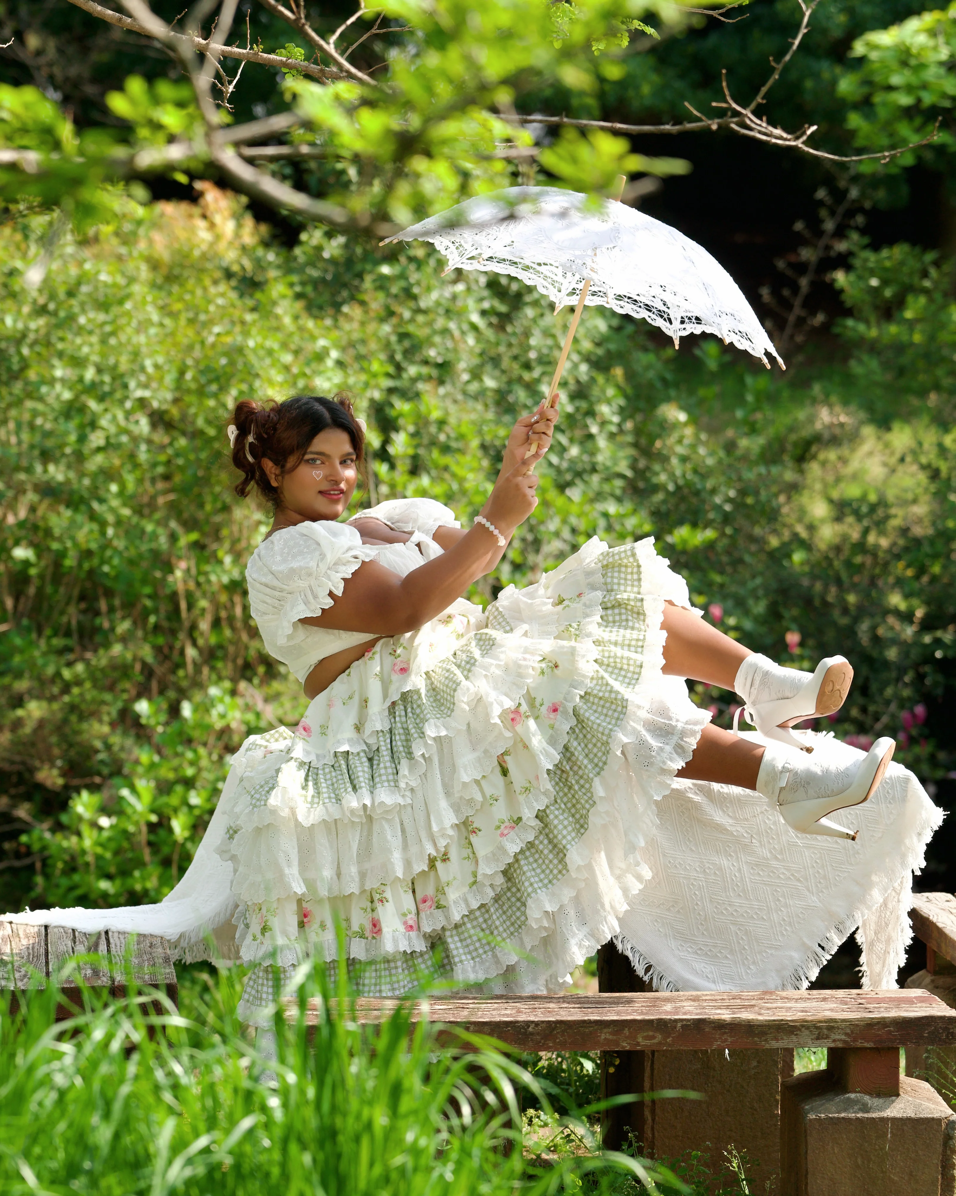 Enchanted Garden Layer Skirt - Rose Vine - Image 2