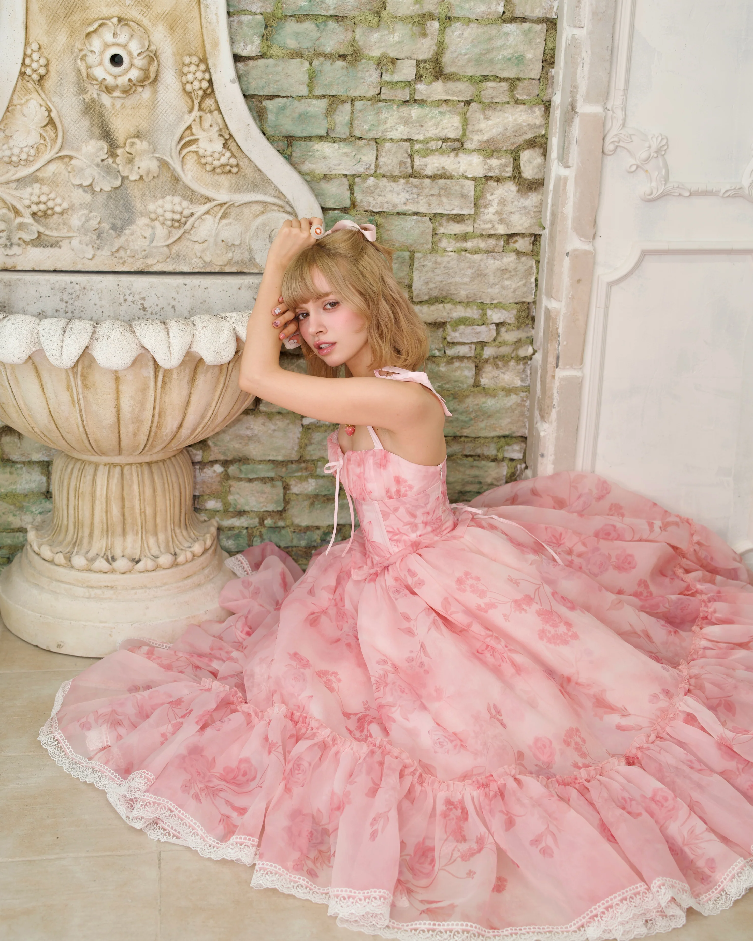 Fairytale Organza Dress - Pink - Image 6
