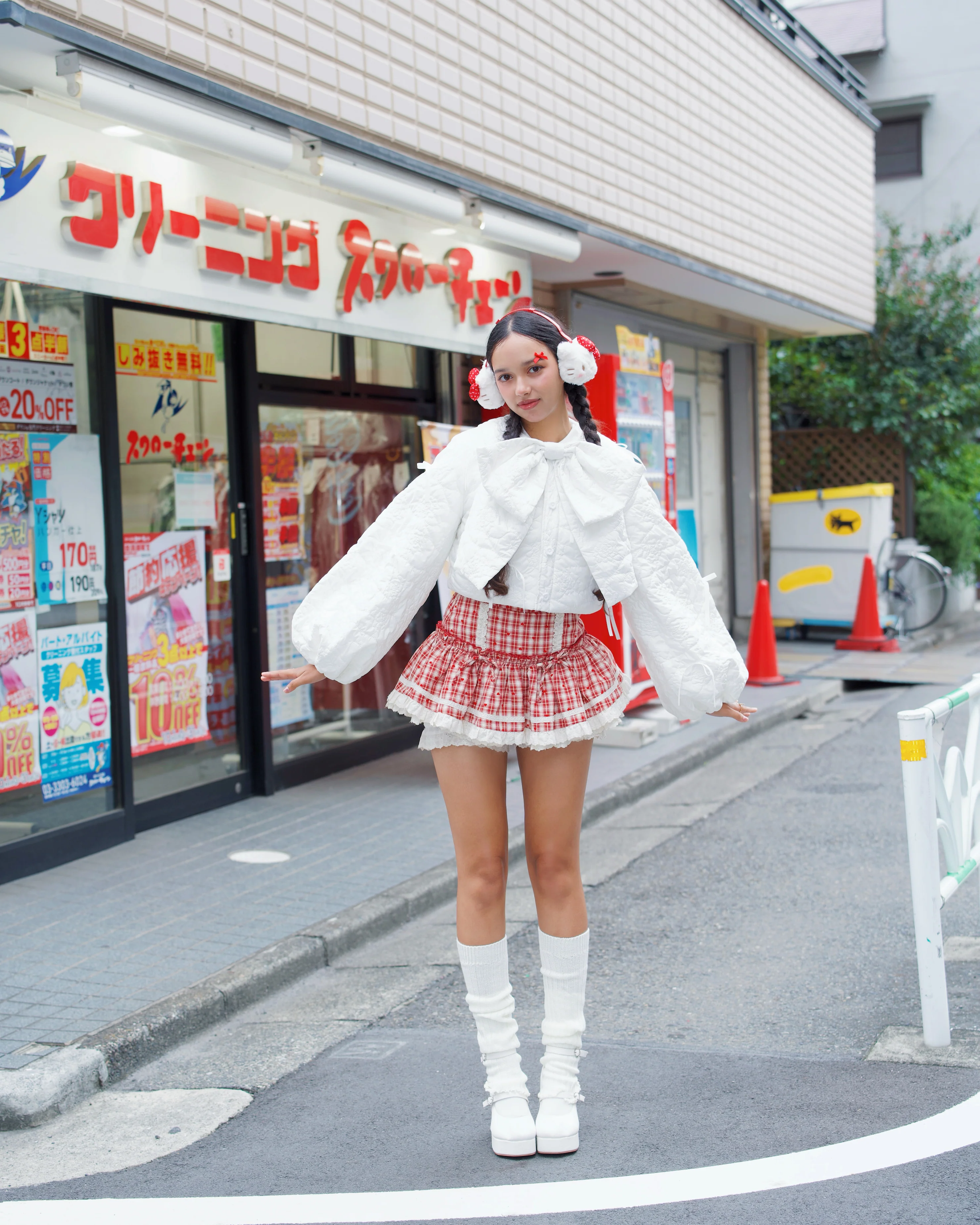 Ribboned Angel’s Puff Jacket - White - Image 7