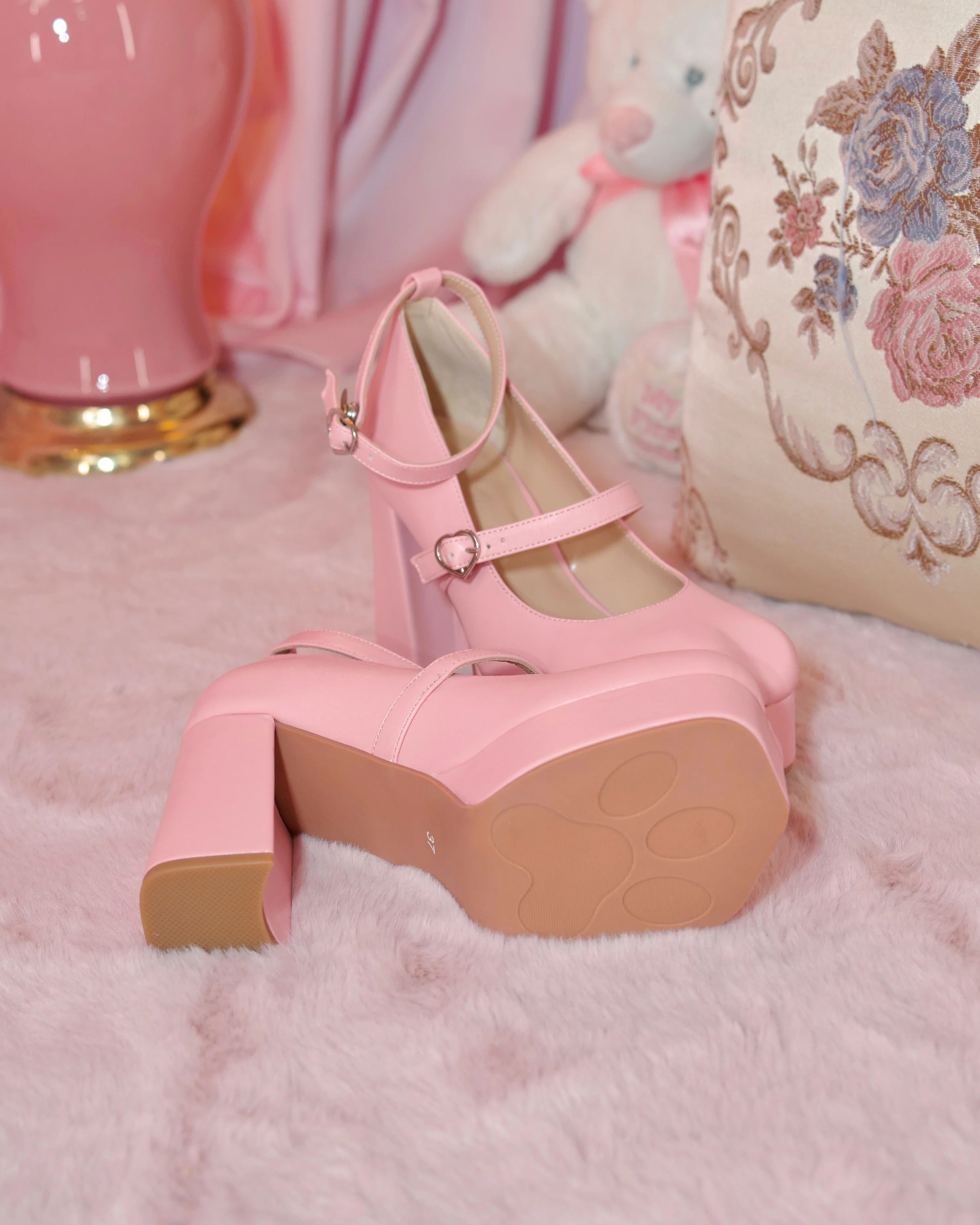 Kitty Platform Heels Pink // PREORDER - Image 5