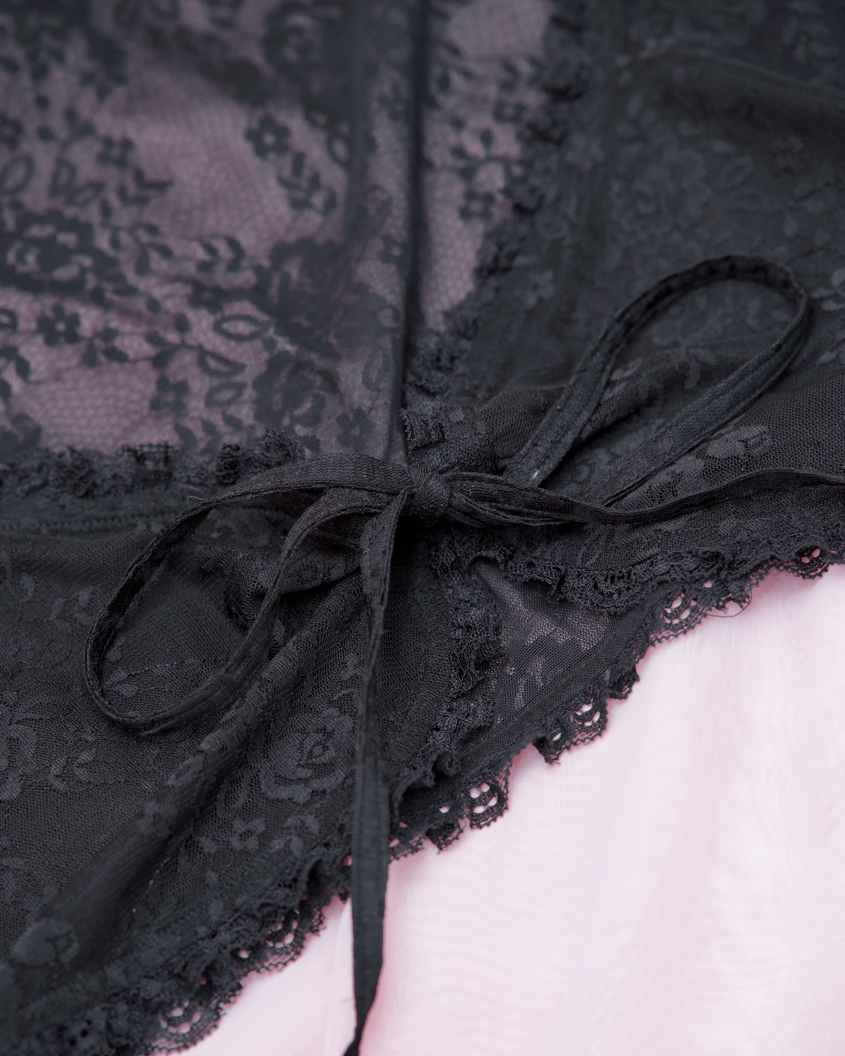 Whisper Lace Layering Bolero - Black - Image 6