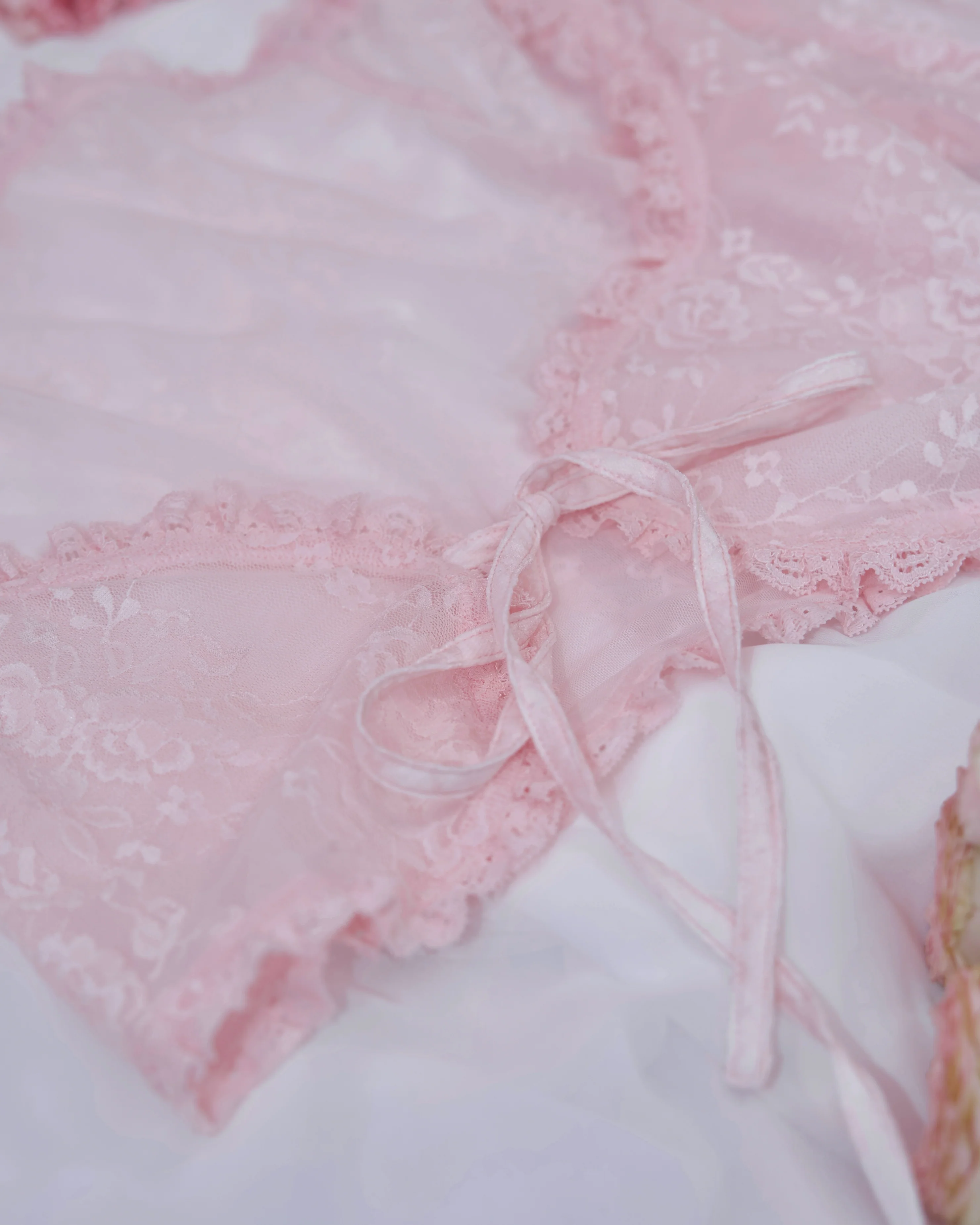 Whisper Lace Layering Bolero - Pink // PREORDER - Image 8