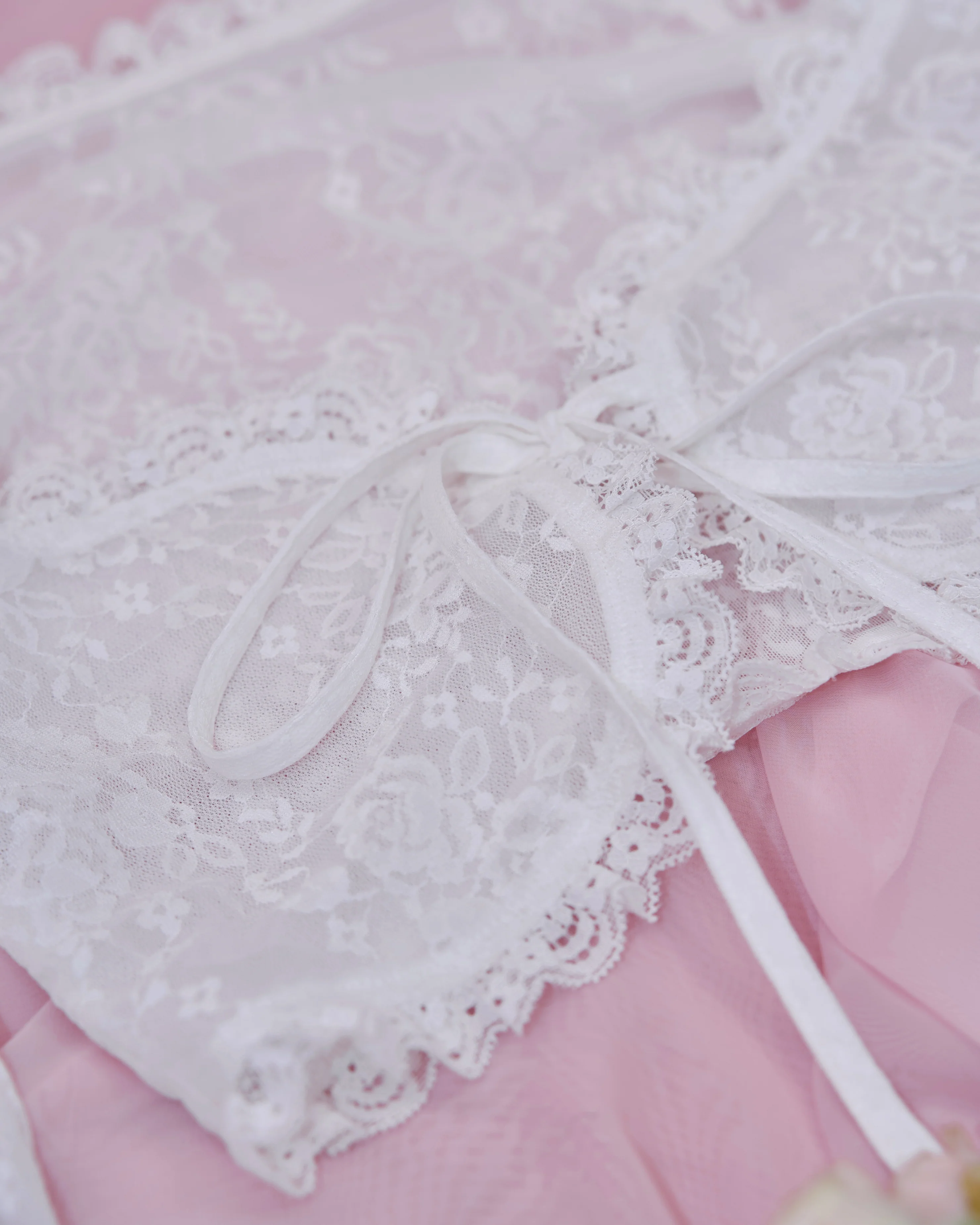 Whisper Lace Layering Bolero - White // PREORDER - Image 8