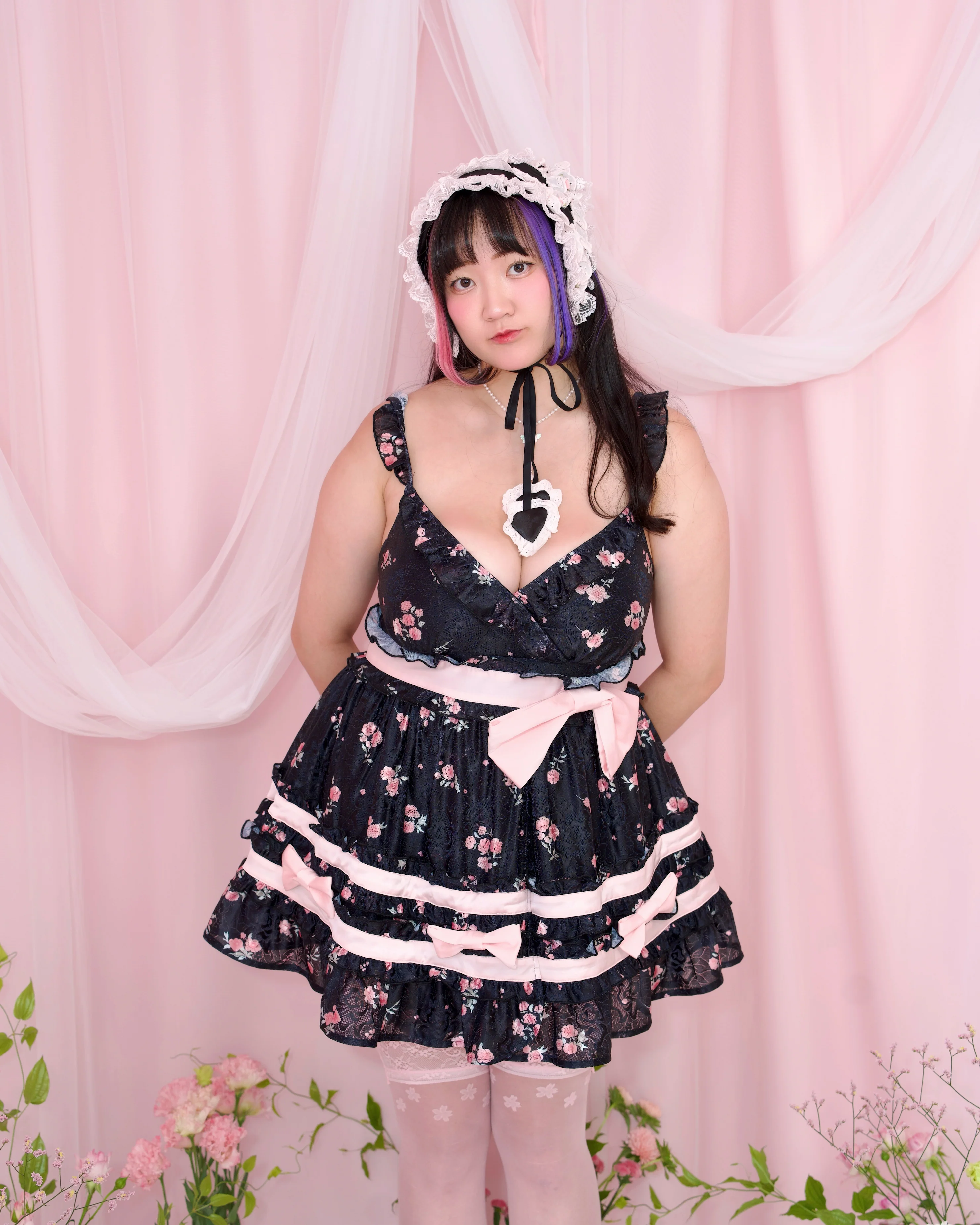 Yume Ribbon Dress - Black // PREORDER - Image 3