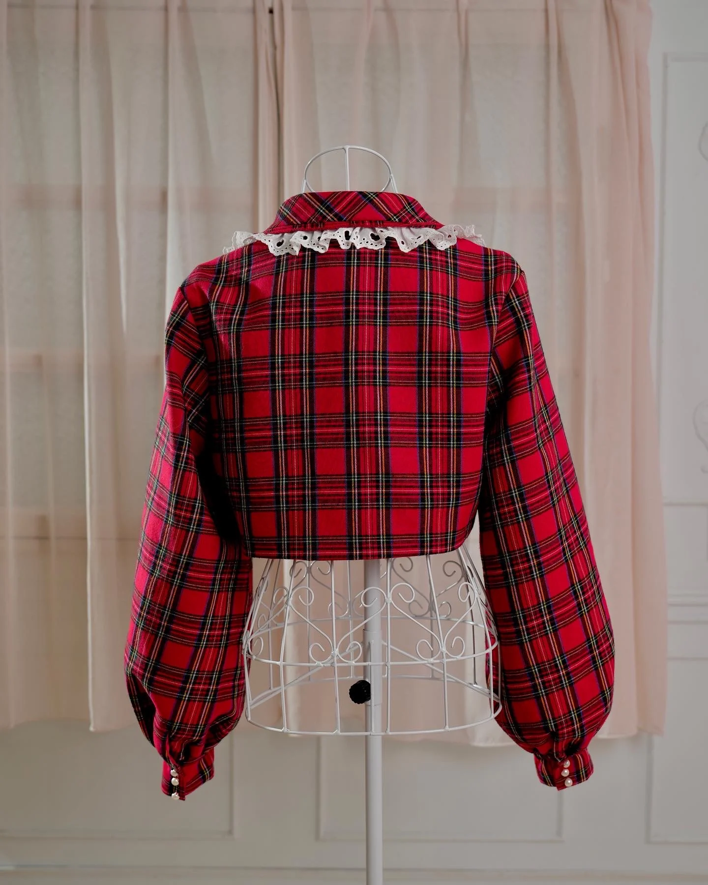 Prep School Idol Red Check JACKET - Image 7