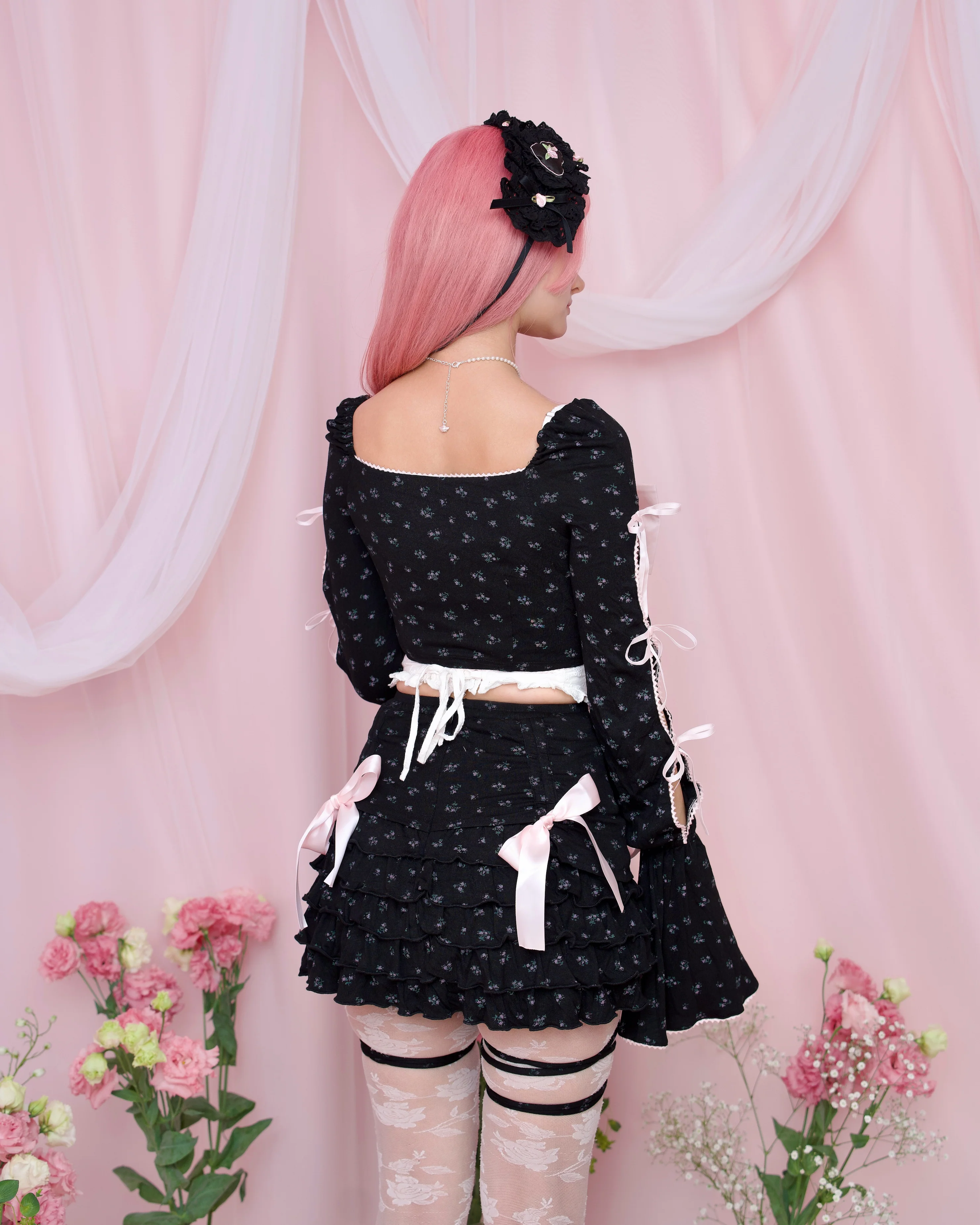Promenade Daydream Skort - Black // PREORDER - Image 5