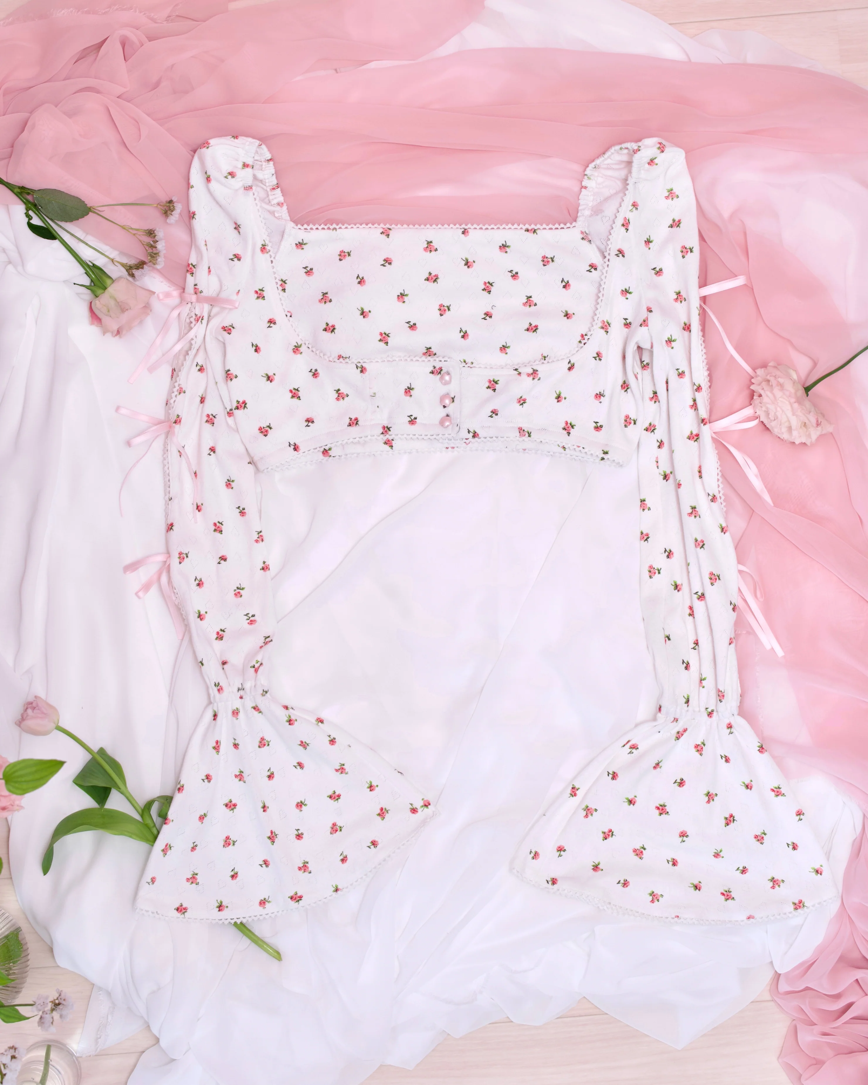 Promenade Daydream Cardigan - White // PREORDER - Image 5