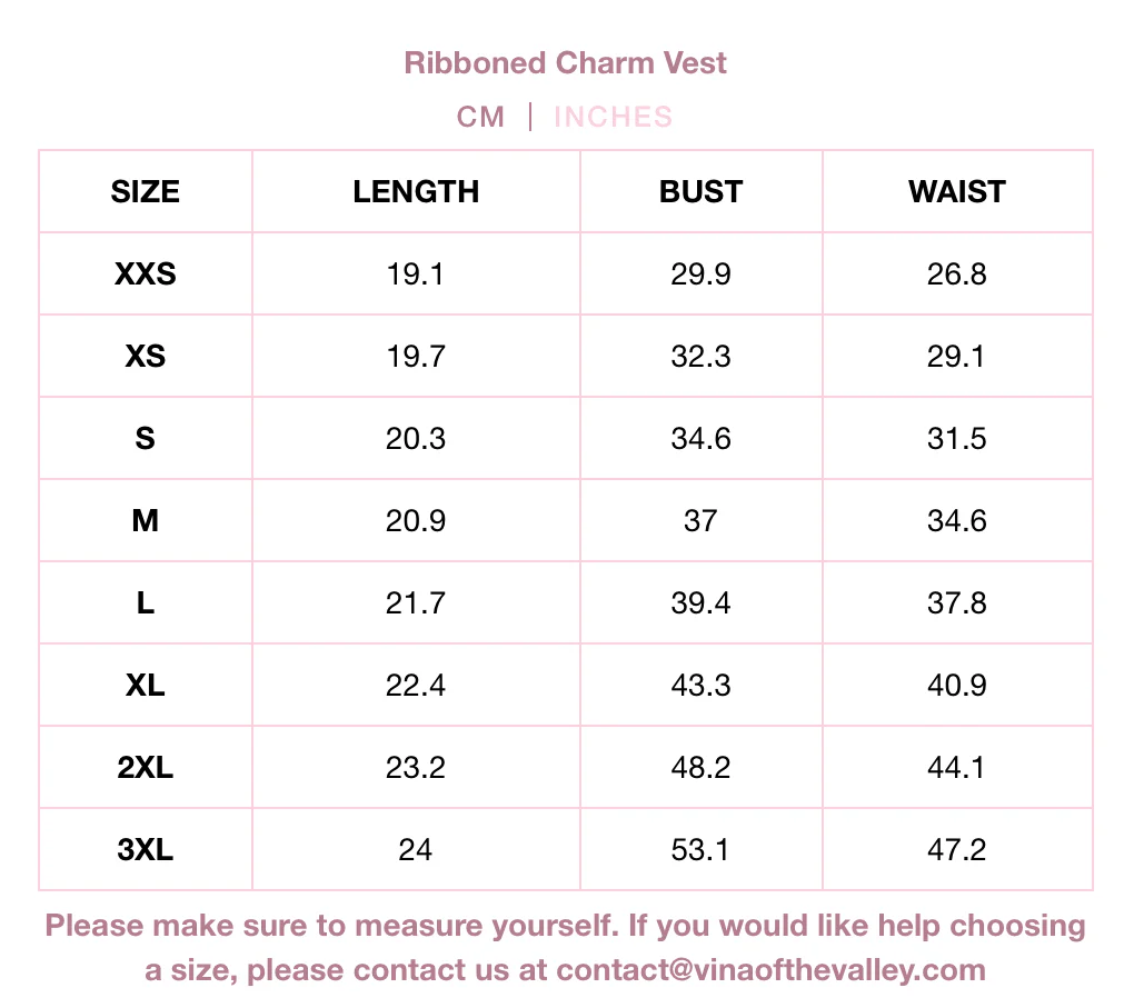 Ribboned Charm Set Vest - Pink - Image 7