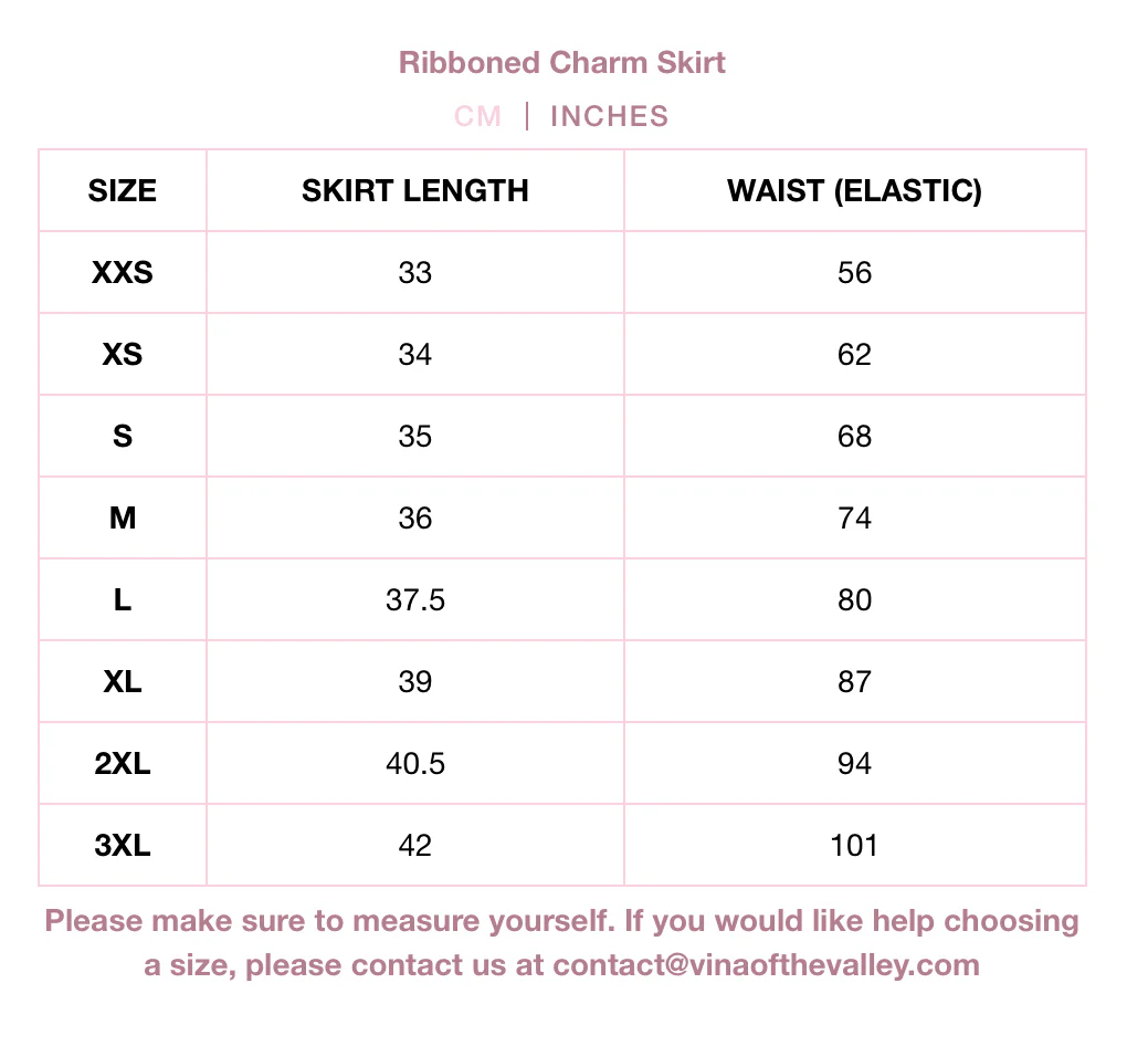 Ribboned Charm Set Skirt - Grey - Image 6