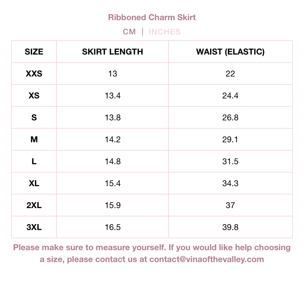 Ribboned Charm Set Skirt - Grey - Image 7