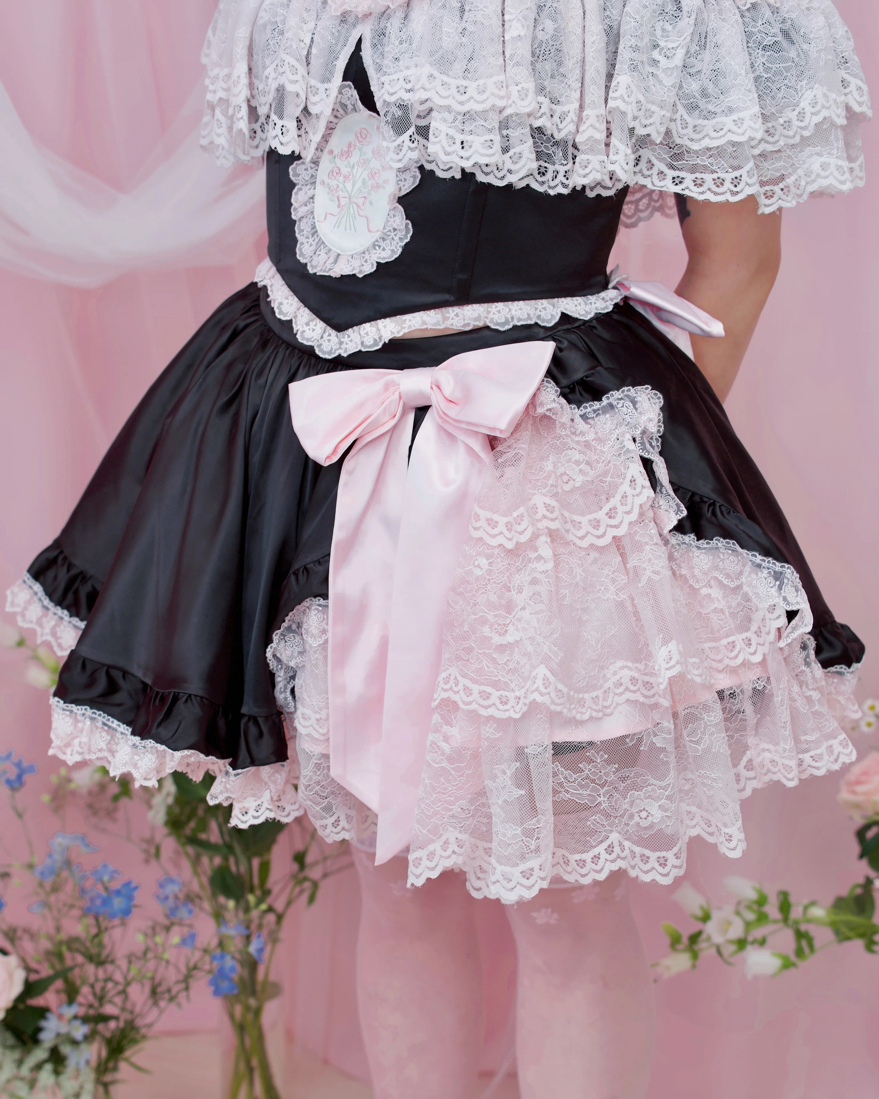 Rose Soirée Ball Gown Skirt - Black // PREORDER - Image 3