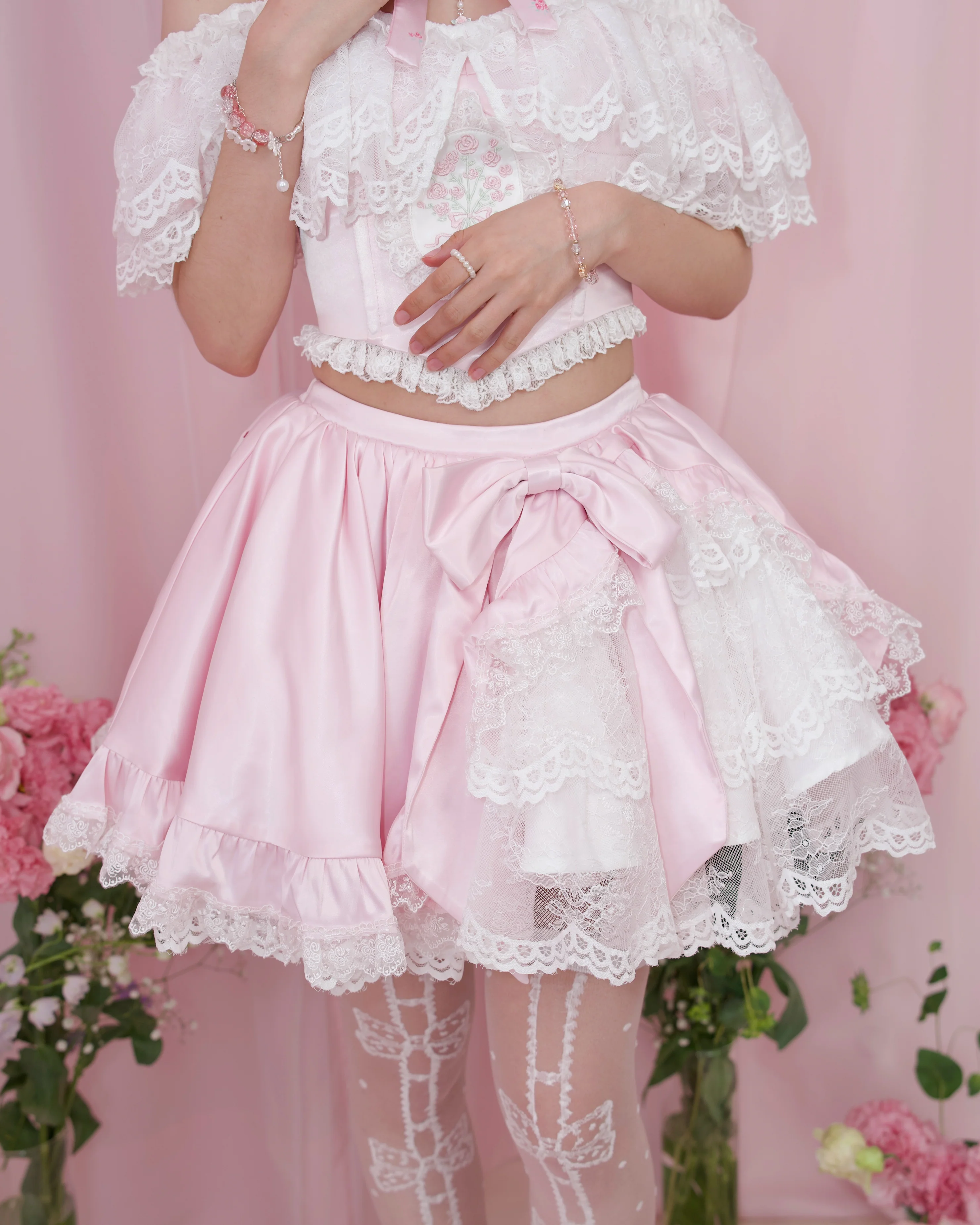 Rose Soirée Ball Gown Skirt - Pink // PREORDER - Image 4