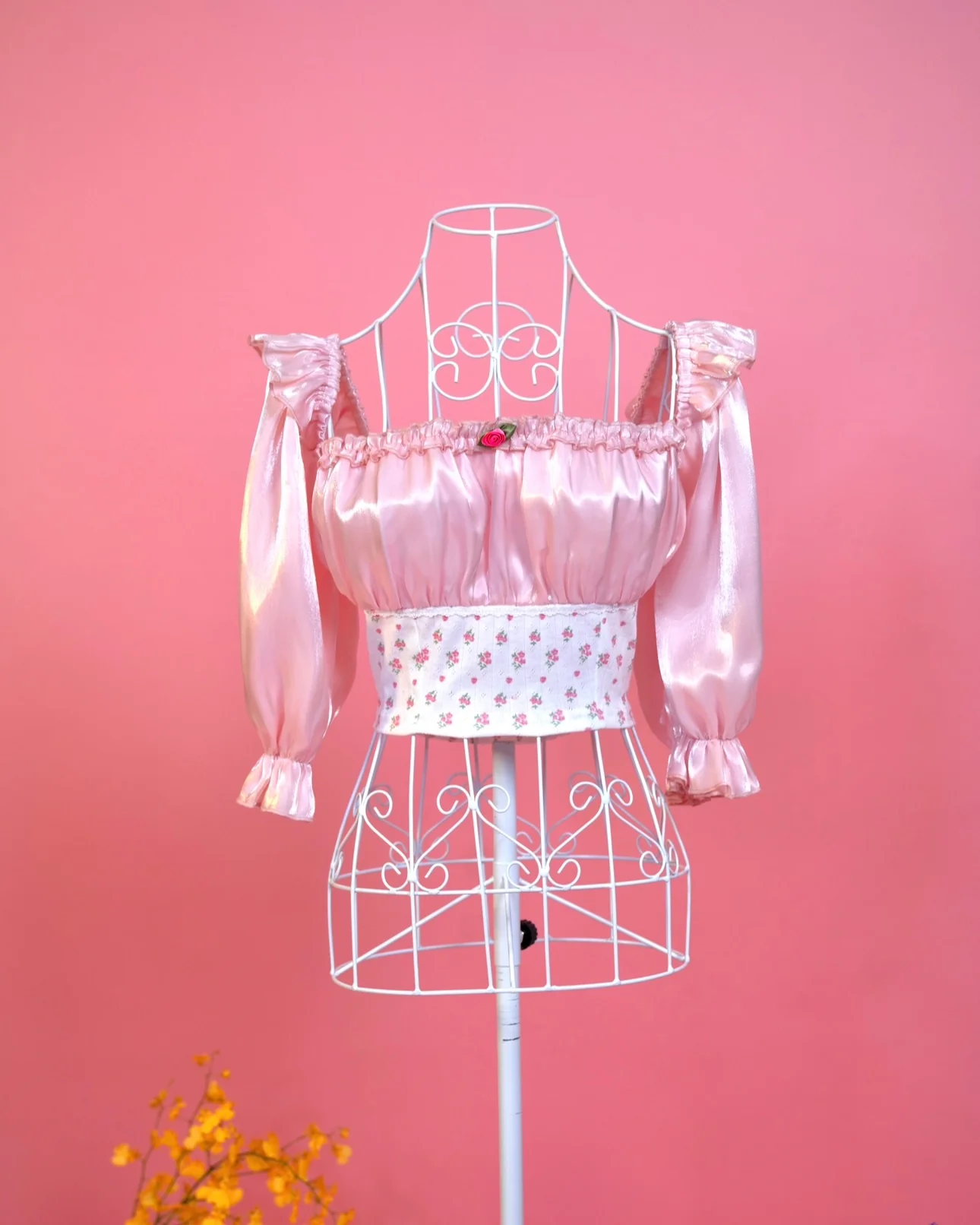Rosette Glimmer Pointelle Top - Image 5