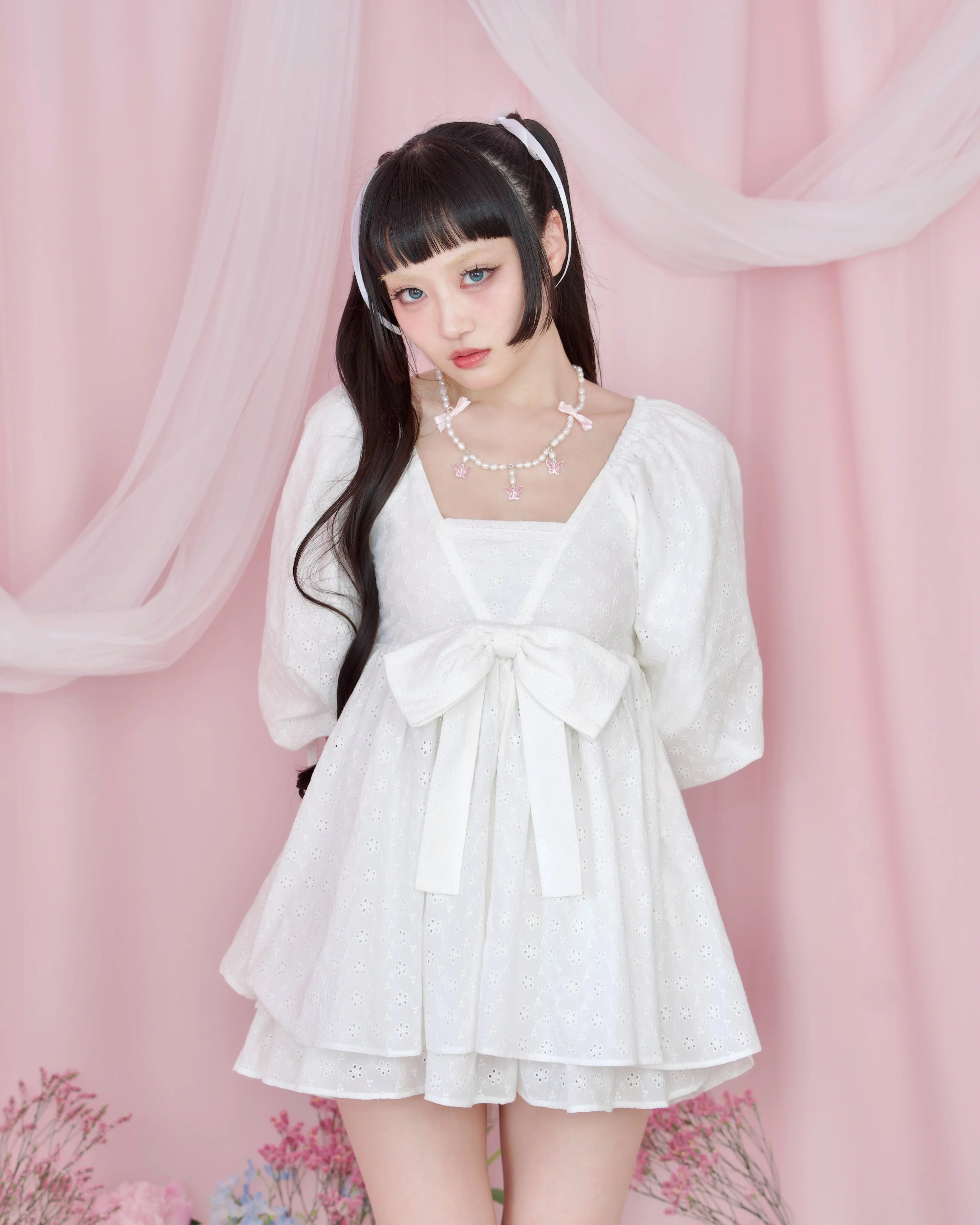 Sweet Sailor Cotton Dress - White // PREORDER - Image 6
