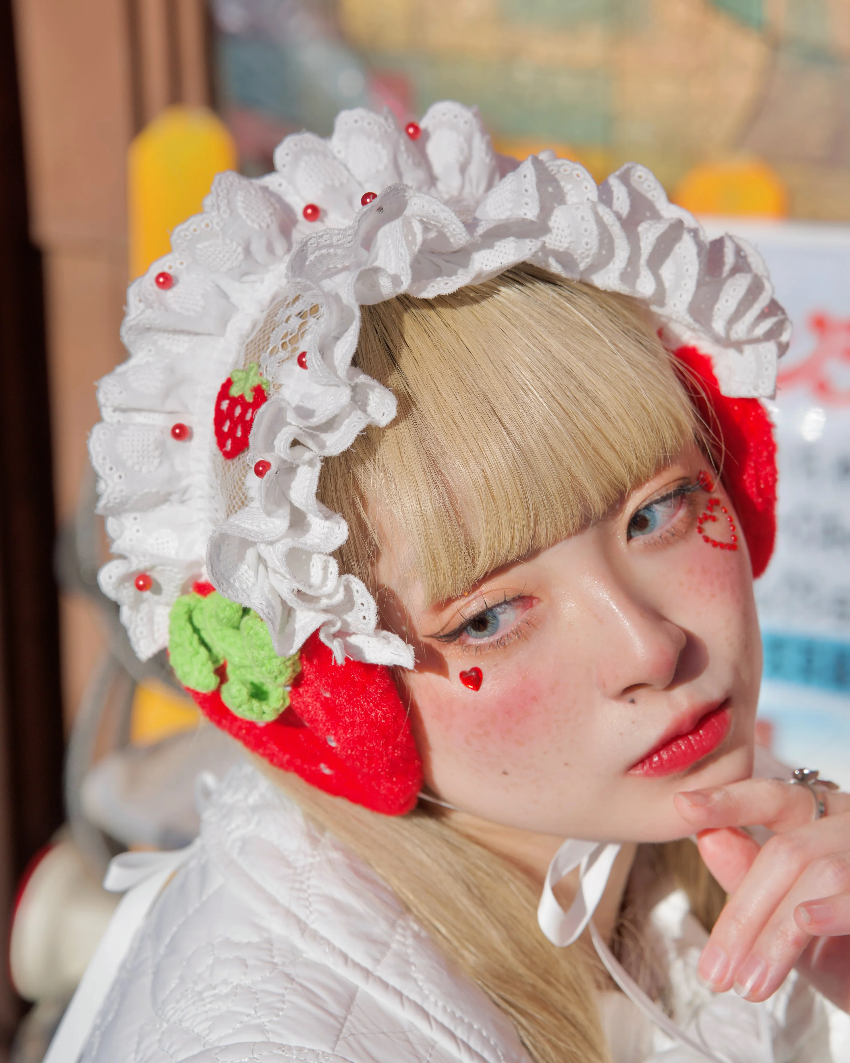 Strawberry Shortcake Ear Warmer - Red - Image 2