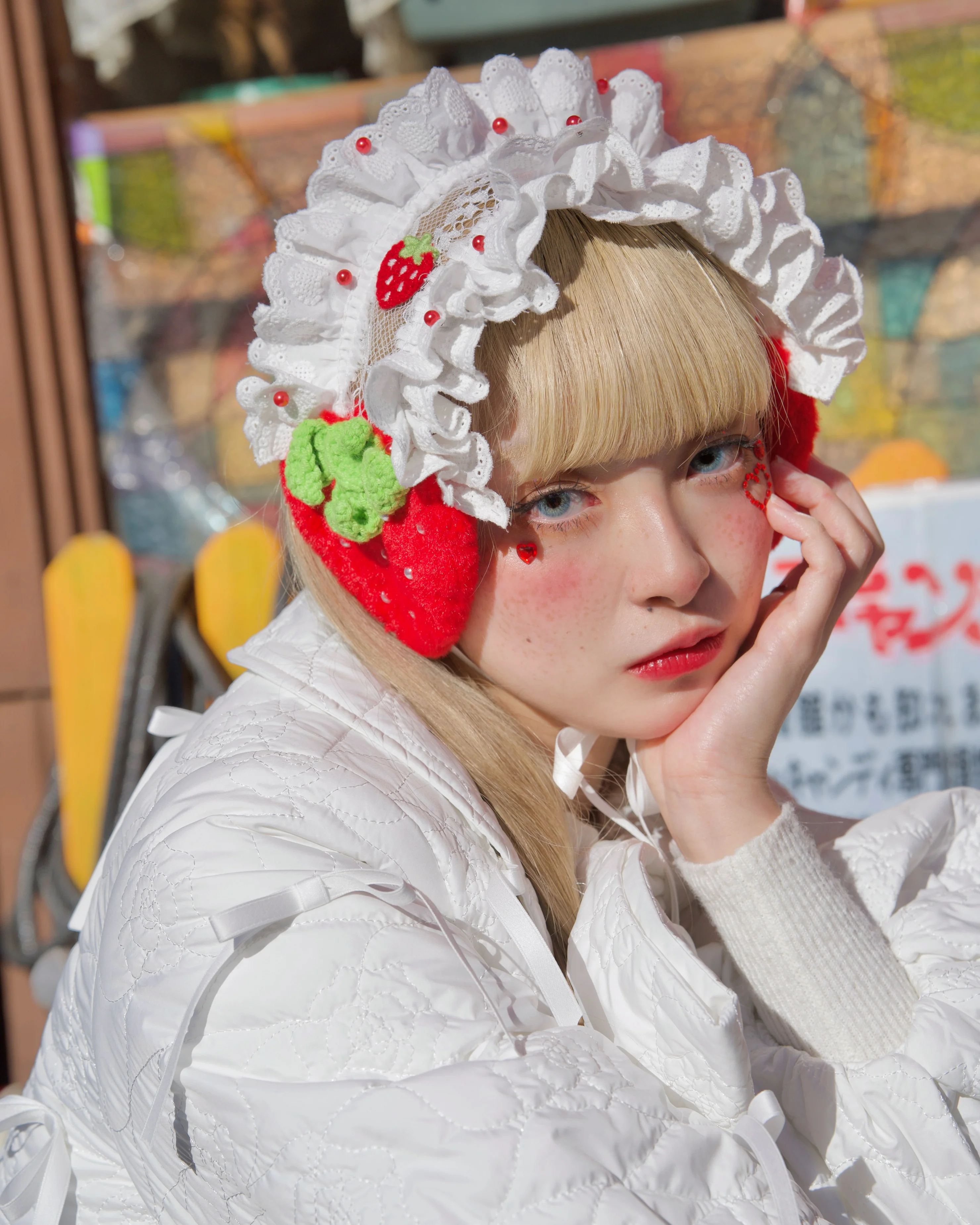 Strawberry Shortcake Ear Warmer - Red - Image 3