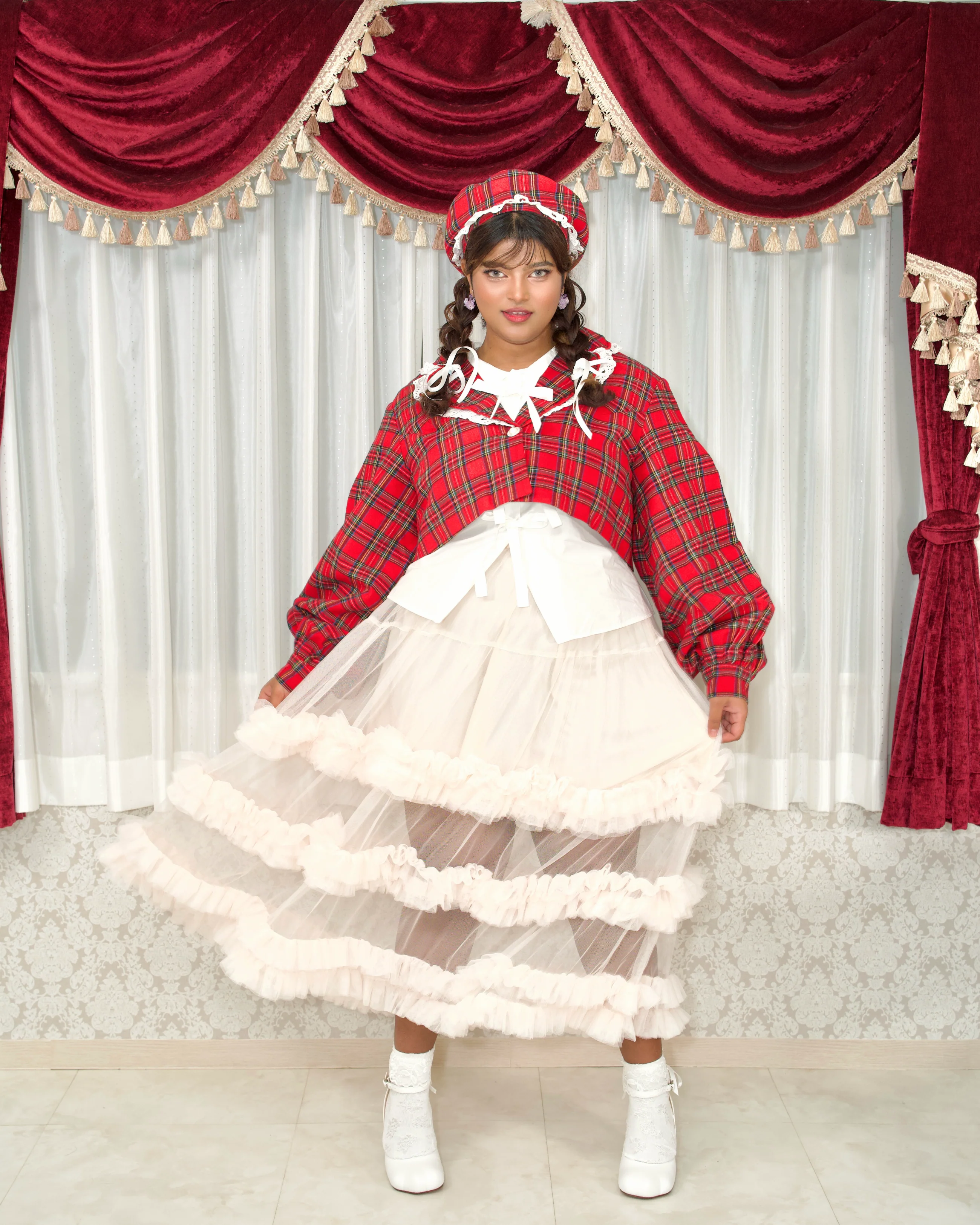 Vanilla Clouds Long Tulle Skirt - Image 3