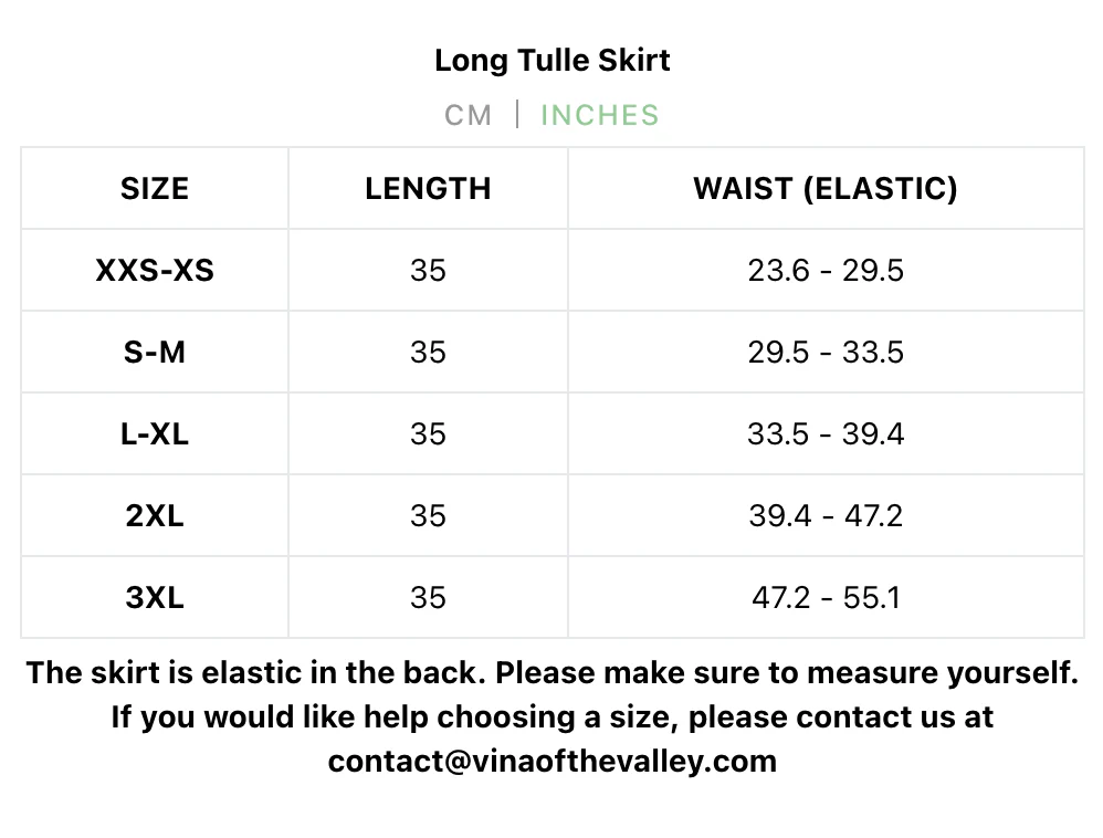 Vanilla Clouds Long Tulle Skirt - Image 9