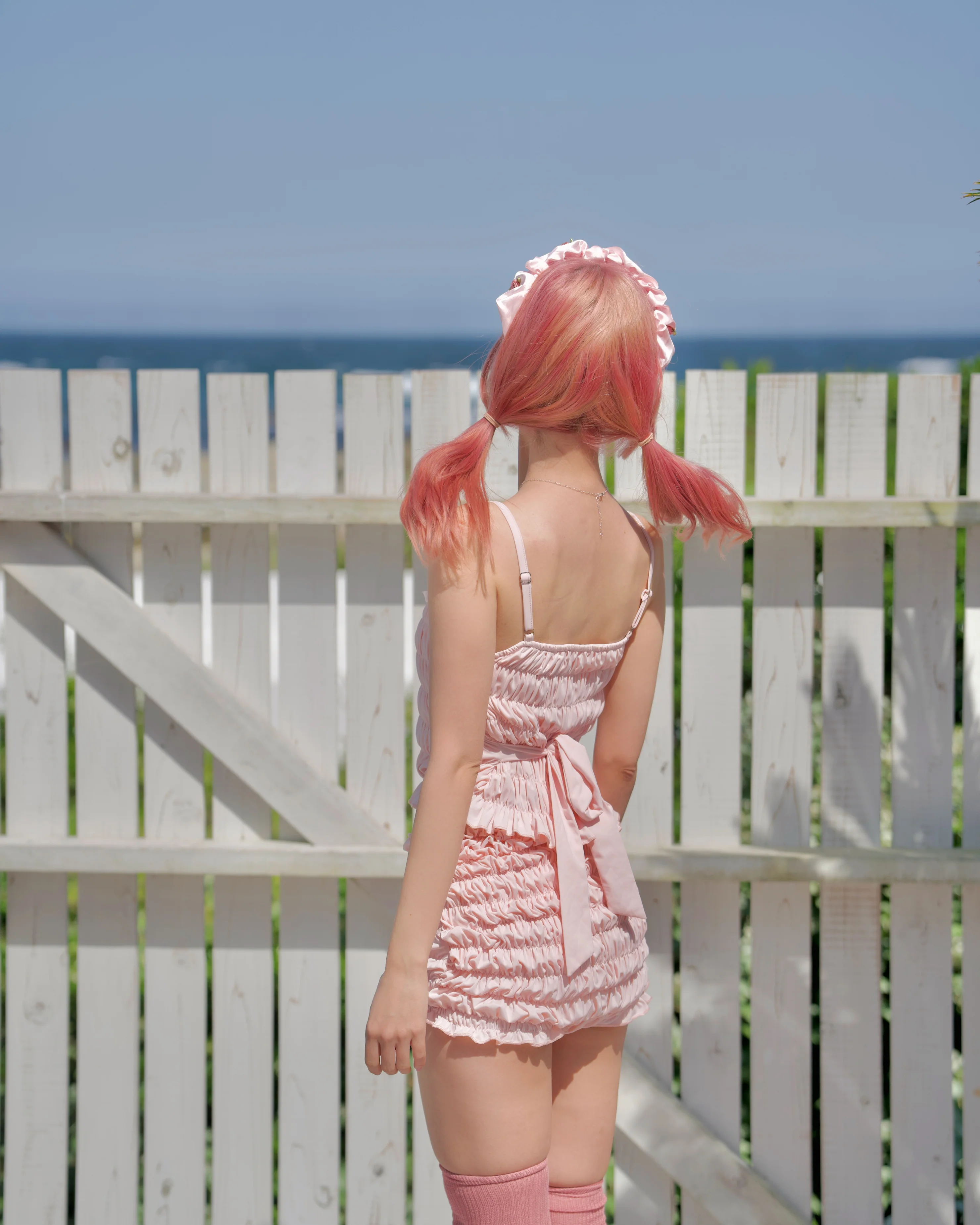 Vintage Sweetheart Two Piece Swimsuit Pink BOTTOM - Image 3