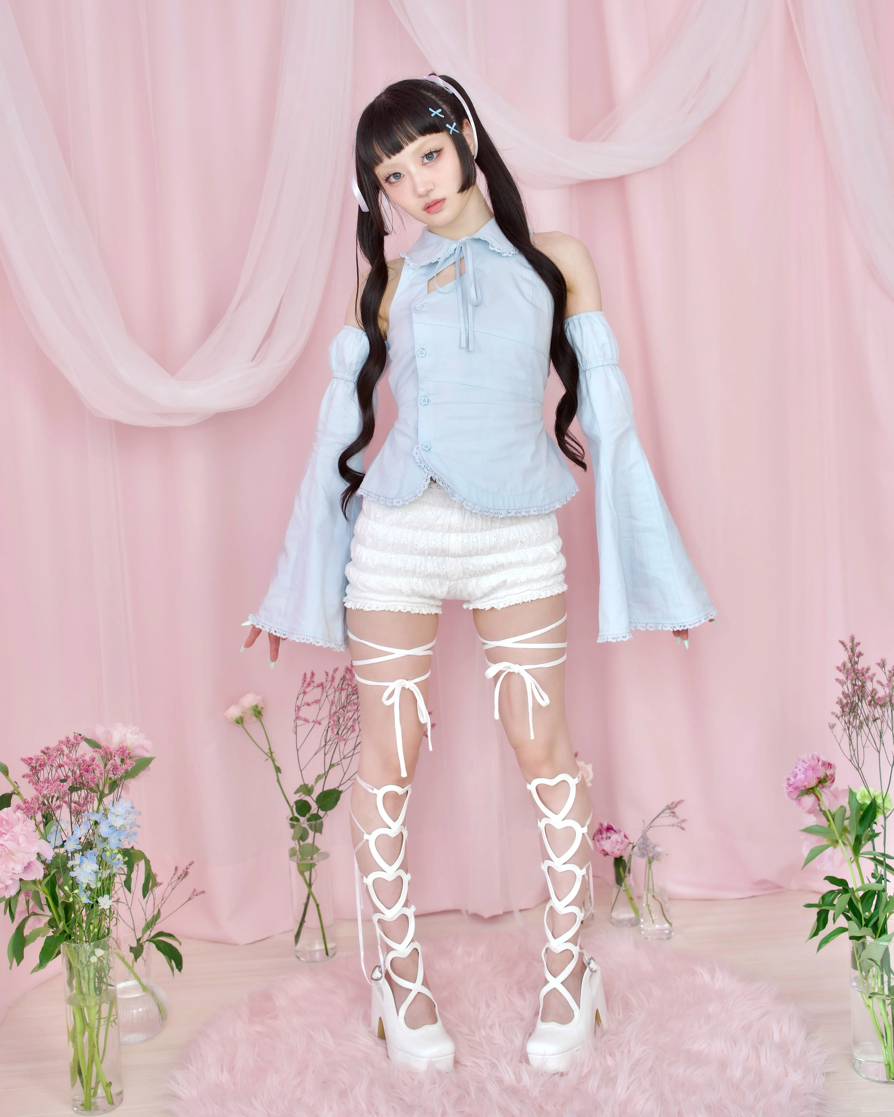 World is Mine Blouse - Blue // PREORDER - Image 3