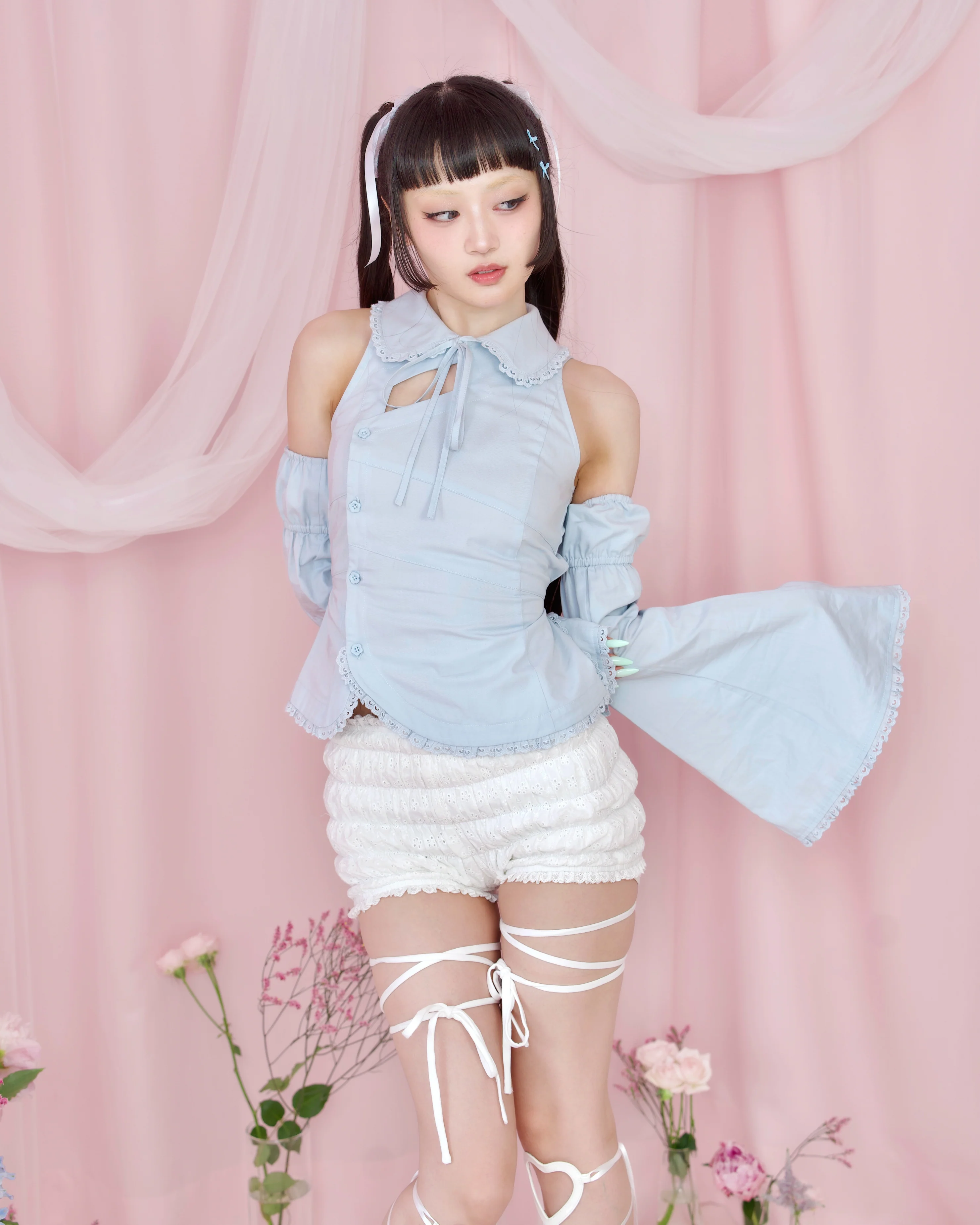 Tied With Love Cotton Bloomers - White // PREORDER - Image 4