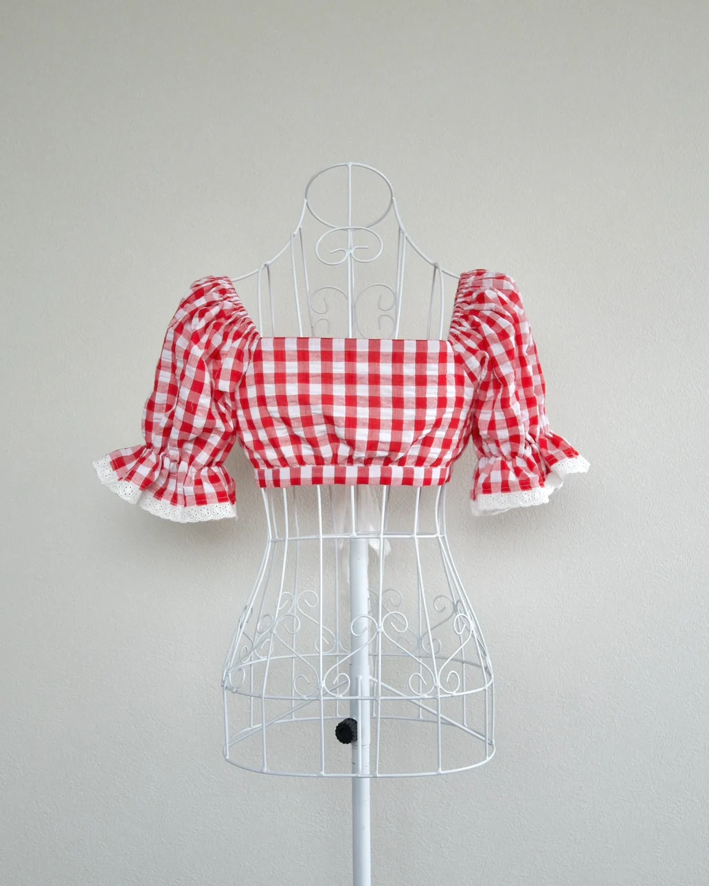 Sweet Serenity Picnic Set Top // Red Gingham - Image 7
